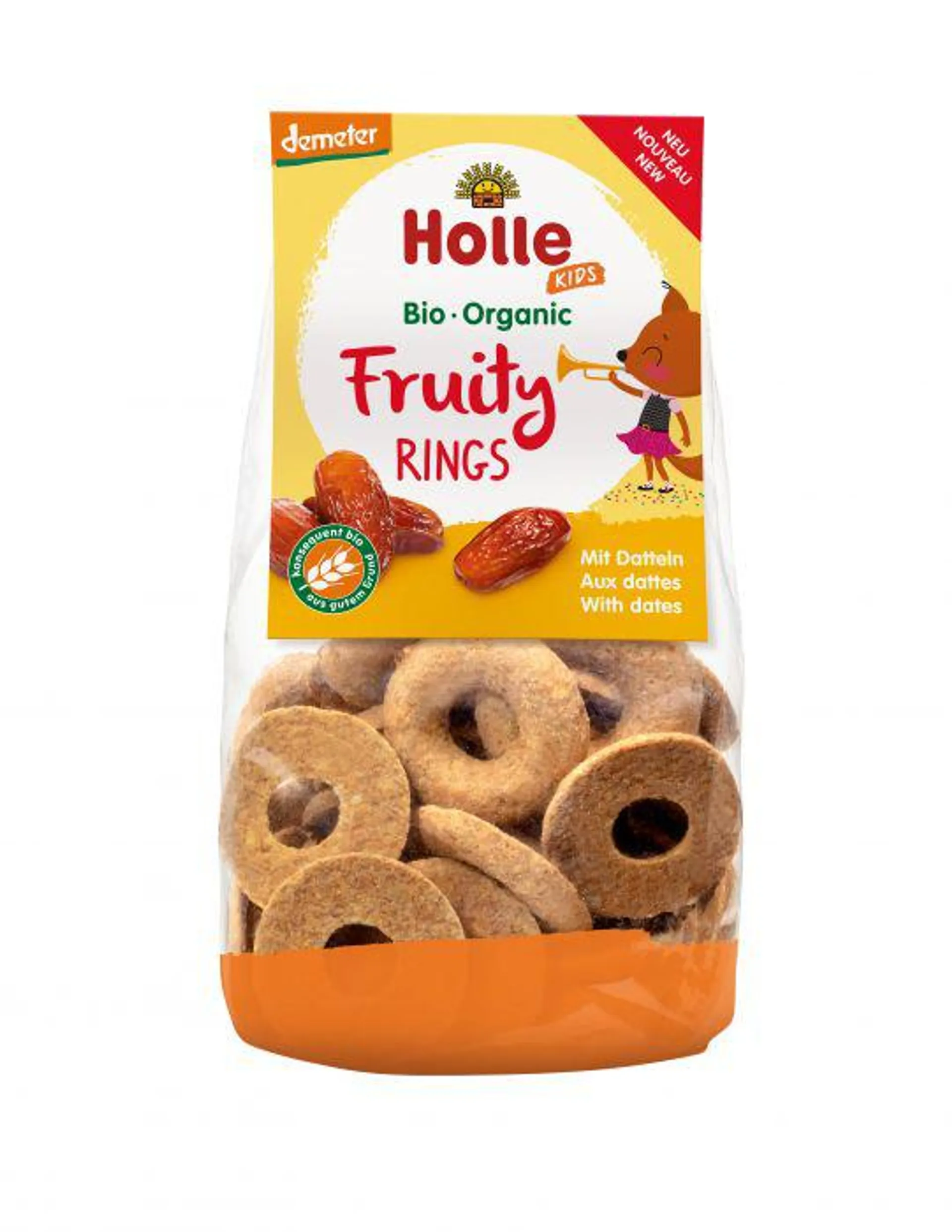 Holle Bio-Fruity Rings mit Datteln 125g