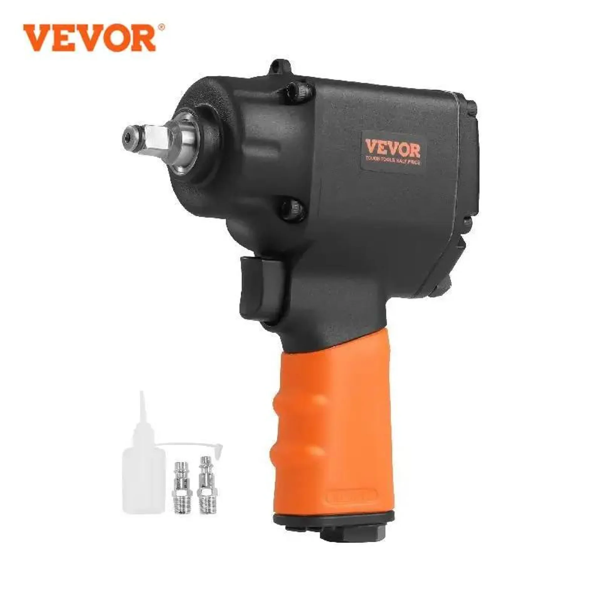 VEVOR Air Impact Wrench 3/8 Inch Square Drive 690ft lbs Pneumatic Impact Gun Tire Removal Tool for Auto Repairs and Maintenance