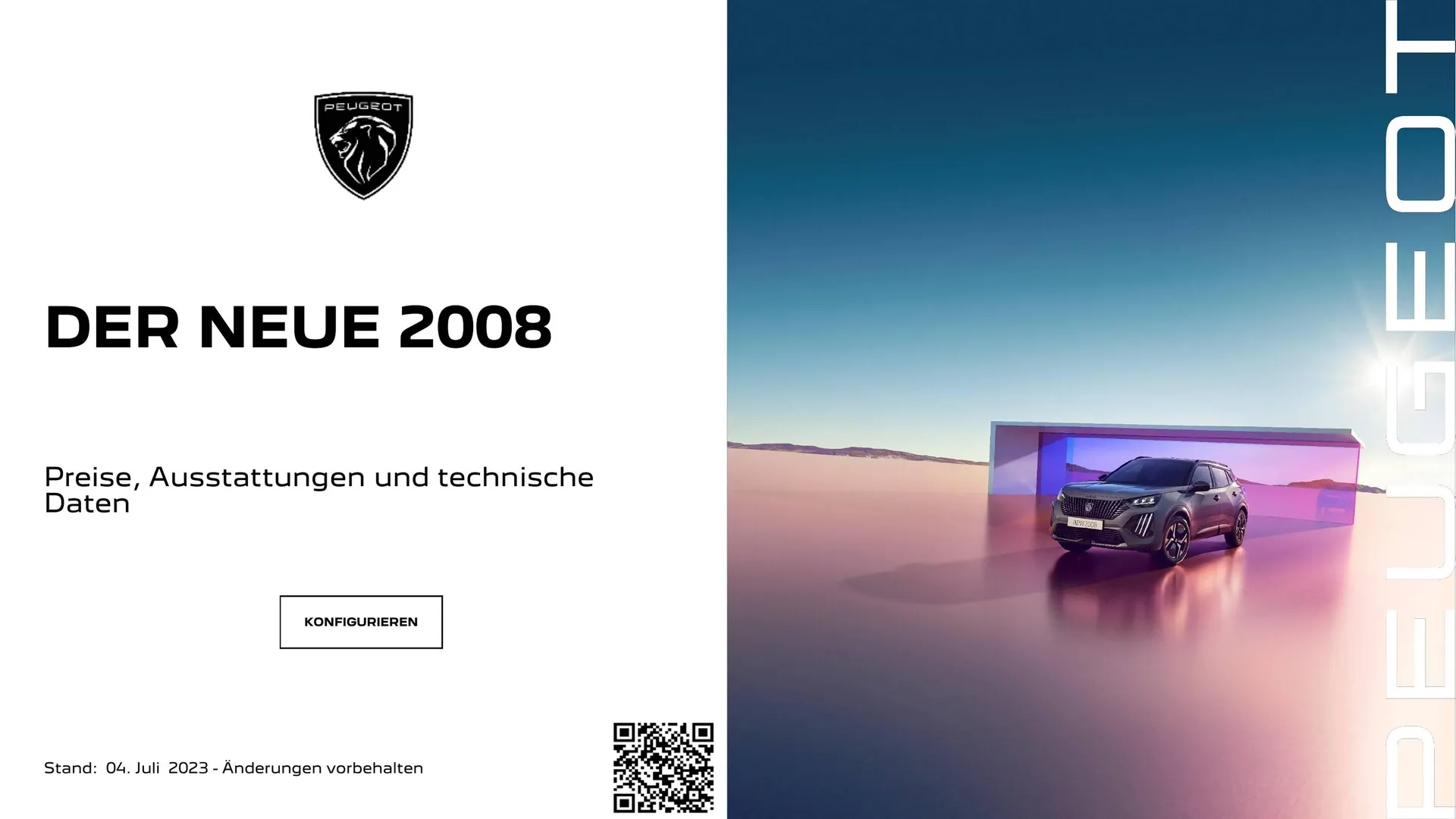 Peugeot Neuer 2008 Flugblatt von 12. Juni bis 12. Juni 2024 - Flugblätt seite  