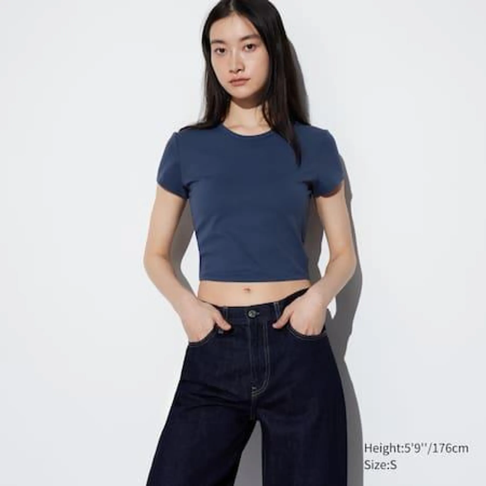 Ultra Stretch AIRism Cropped T-Shirt