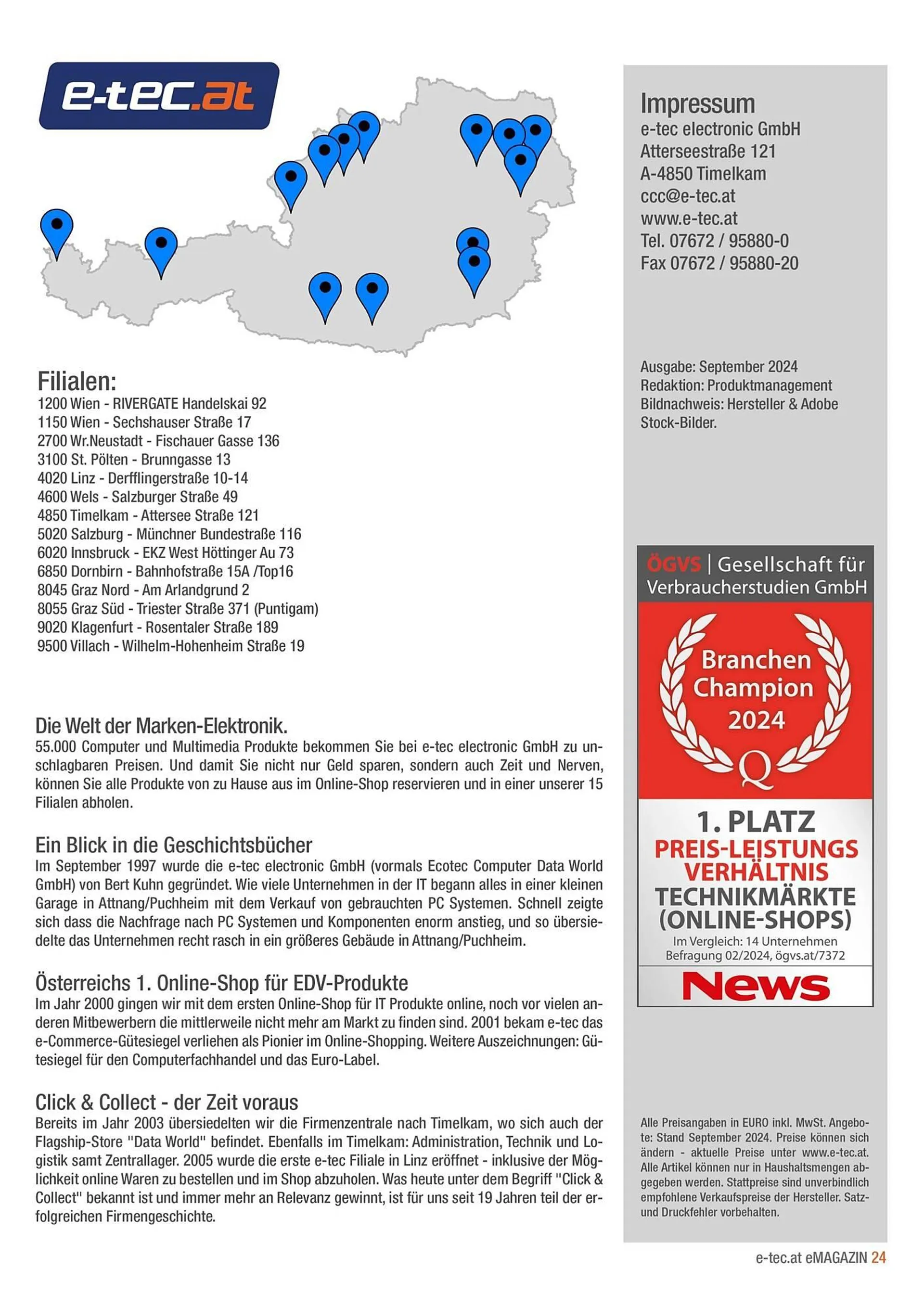 e-tec Flugblatt von 20. September bis 1. November 2024 - Flugblätt seite  24