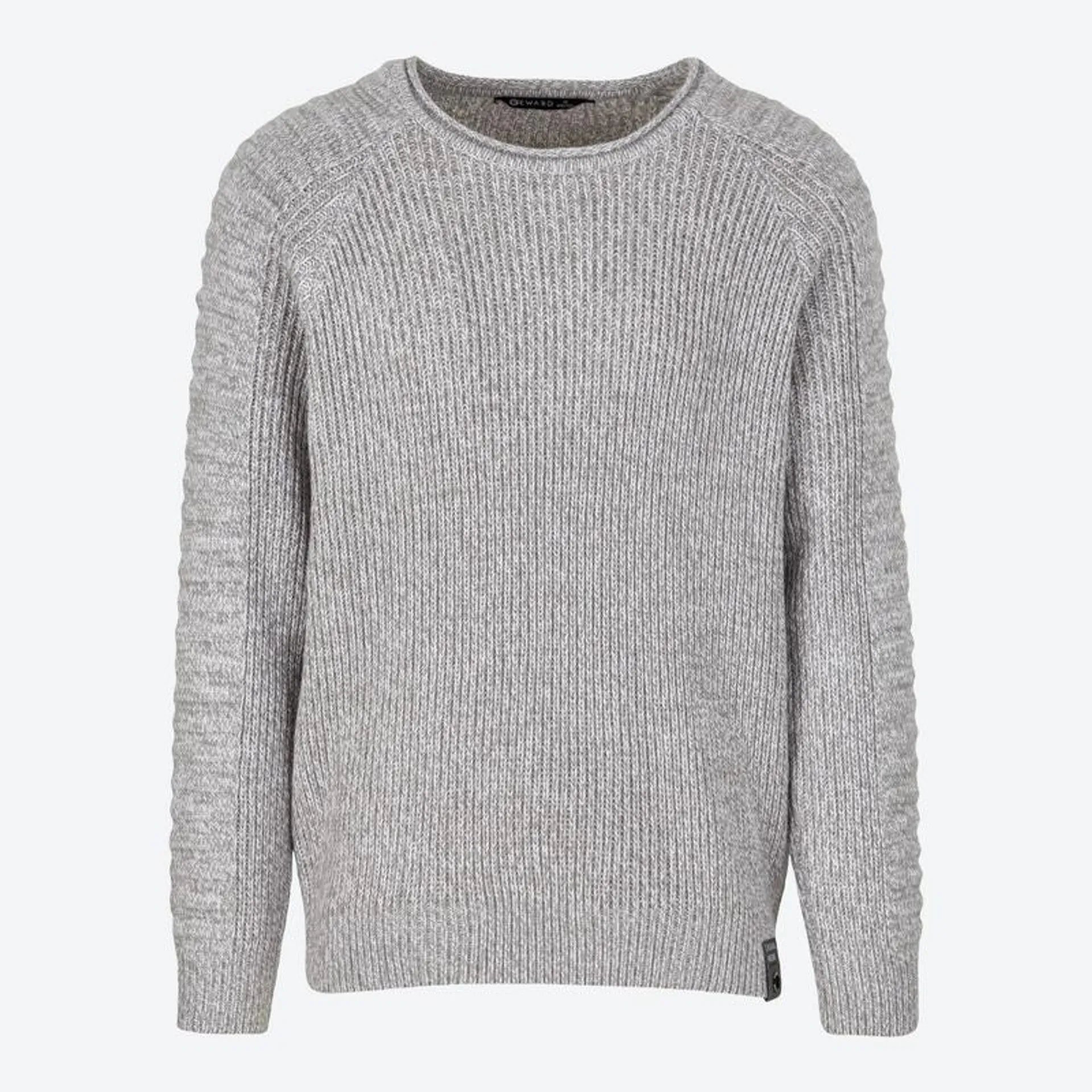Herren-Strickpullover mit Rippbündchen