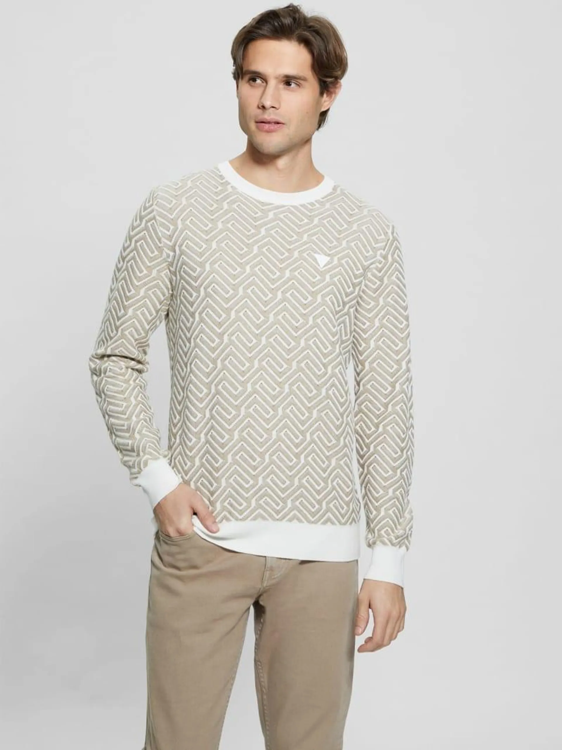 Pullover aus leinenmix