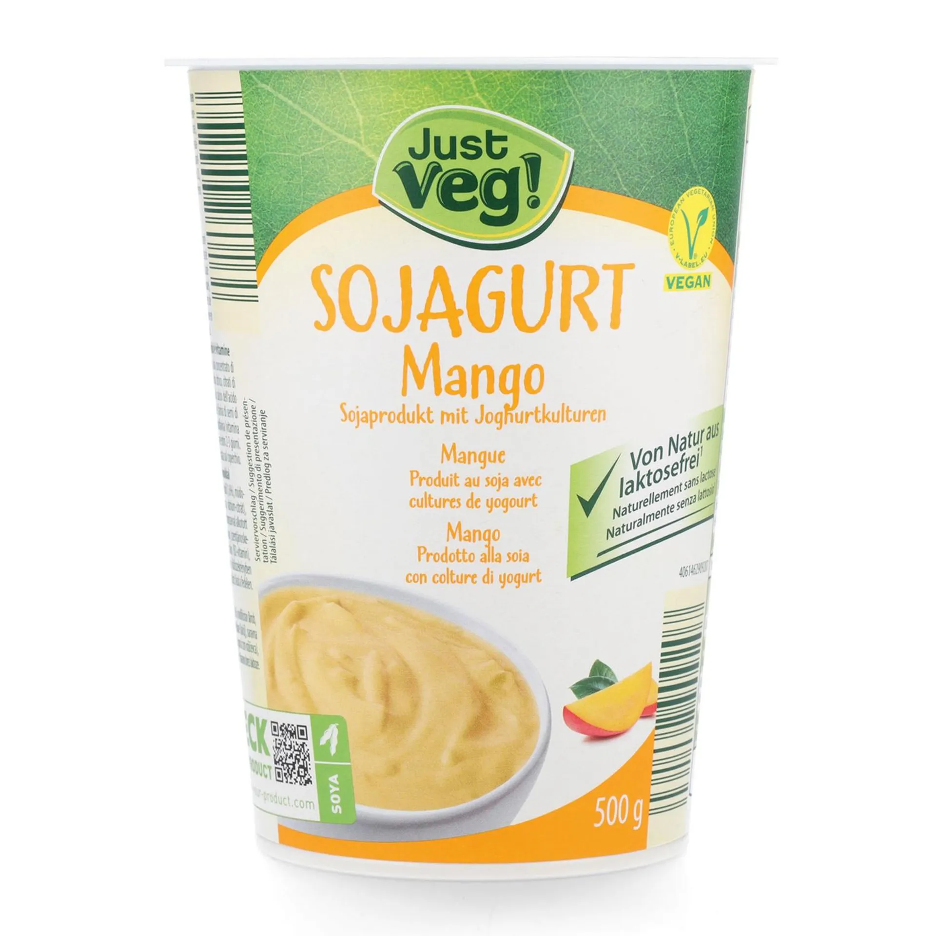 Just Veg Sojagurt Frucht, Mango