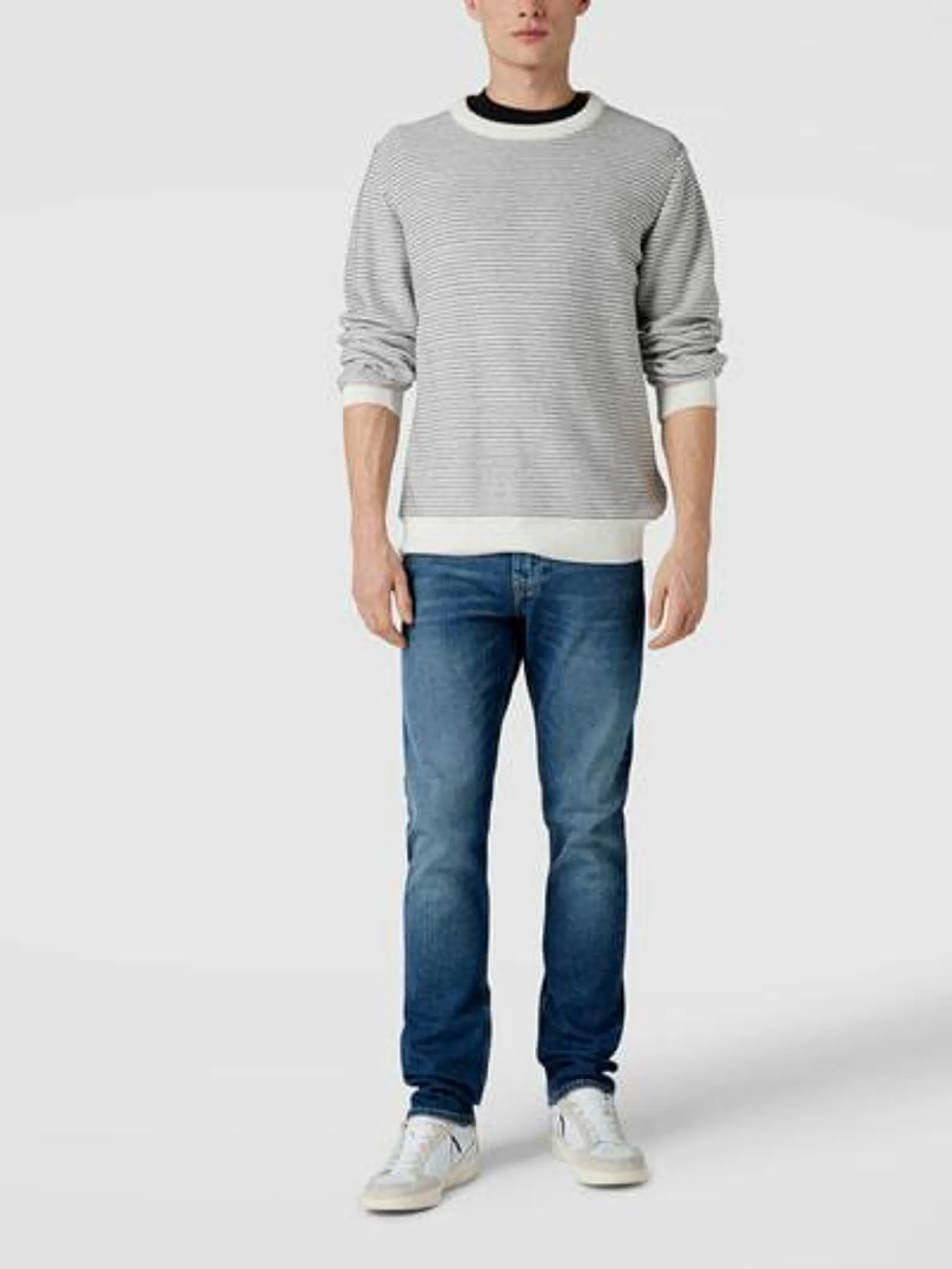 Slim Fit Jeans mit Stretch-Anteil Modell 'Delaware' in blau