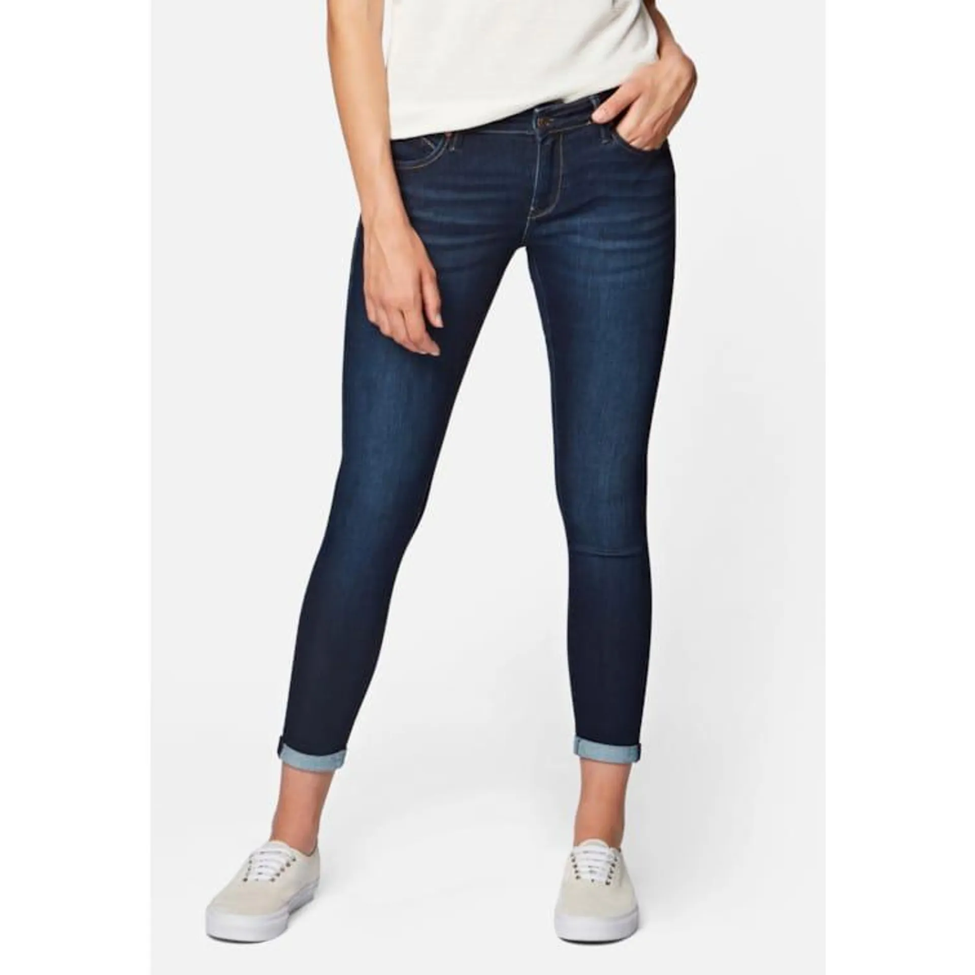 Mavi Super Skinny Ankle Jeans Denim Stretch Hose Bleached Used Design LEXY