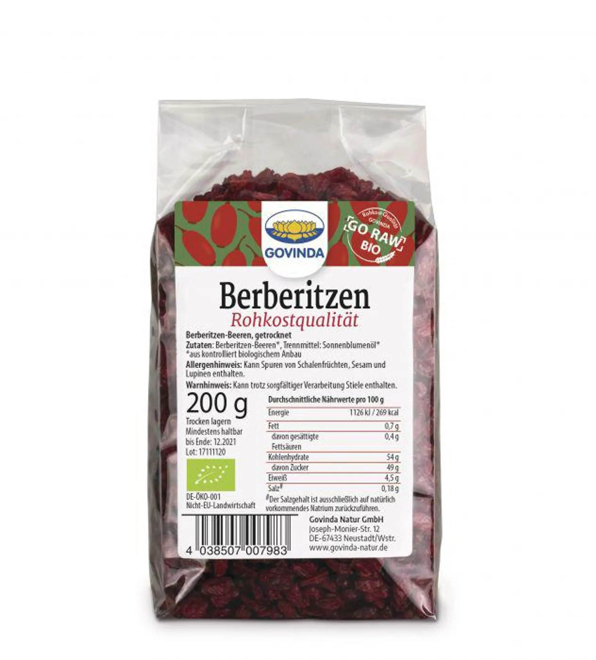 Govinda Berberitzen-Beeren 200g