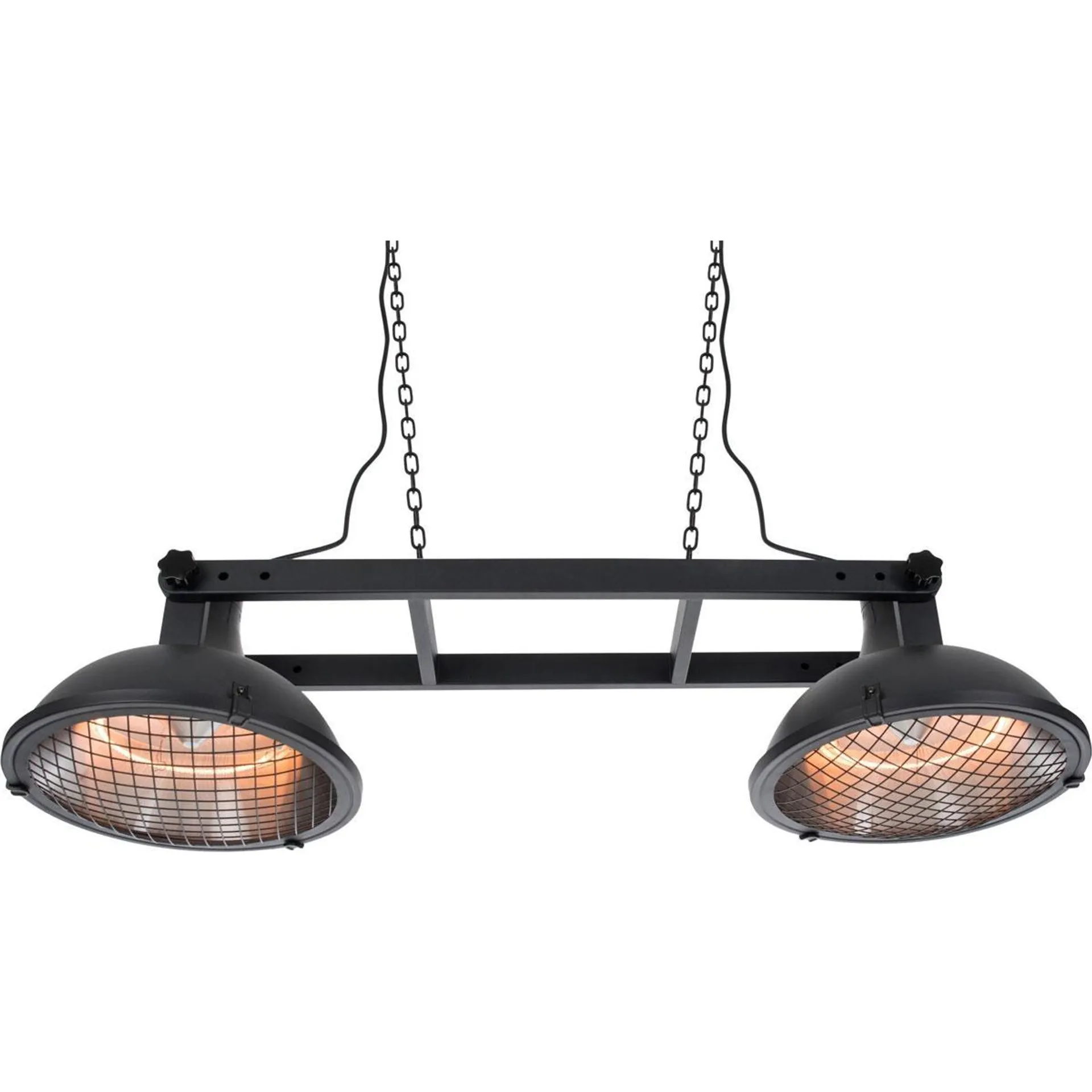 SUNRED Hängeheizstrahler Indus II Bright Hanging Black 3000 Watt