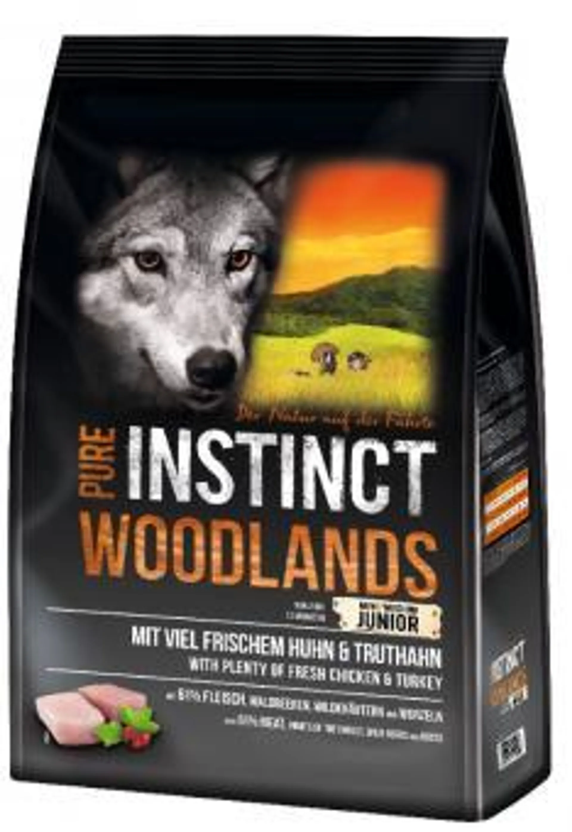 PURE INSTINCT Woodlands Junior Mini / Medium 4kg mit Huhn und Truthahn
