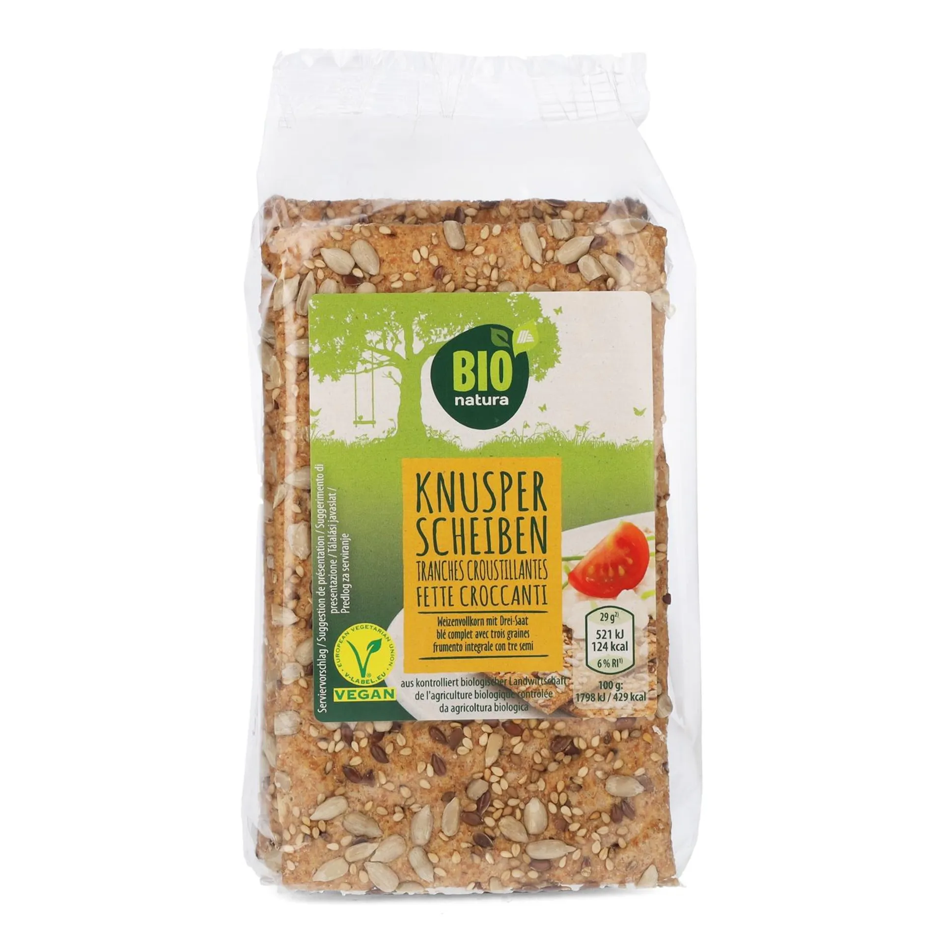 BIO NATURA BIO-Gourmet Knusperscheiben, Drei-Saat