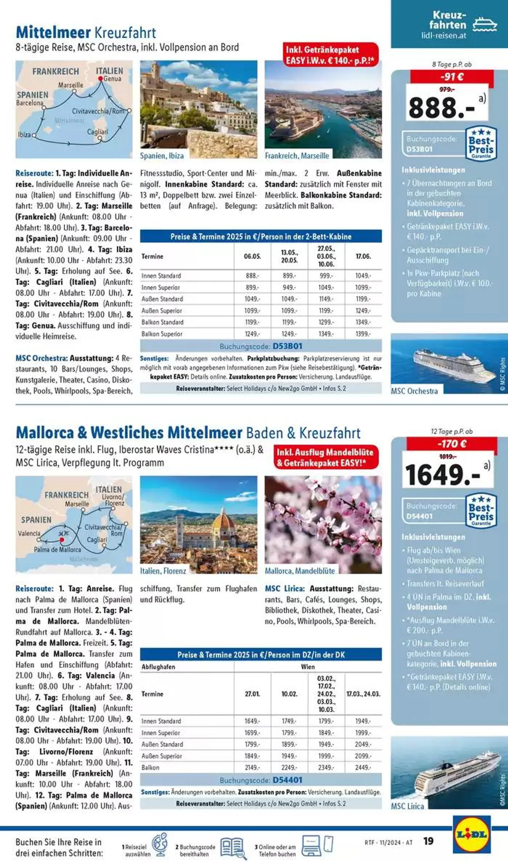 Aktuelle Reiseprospekte Themenprospekt November von 13. November bis 15. Dezember 2024 - Flugblätt seite  19