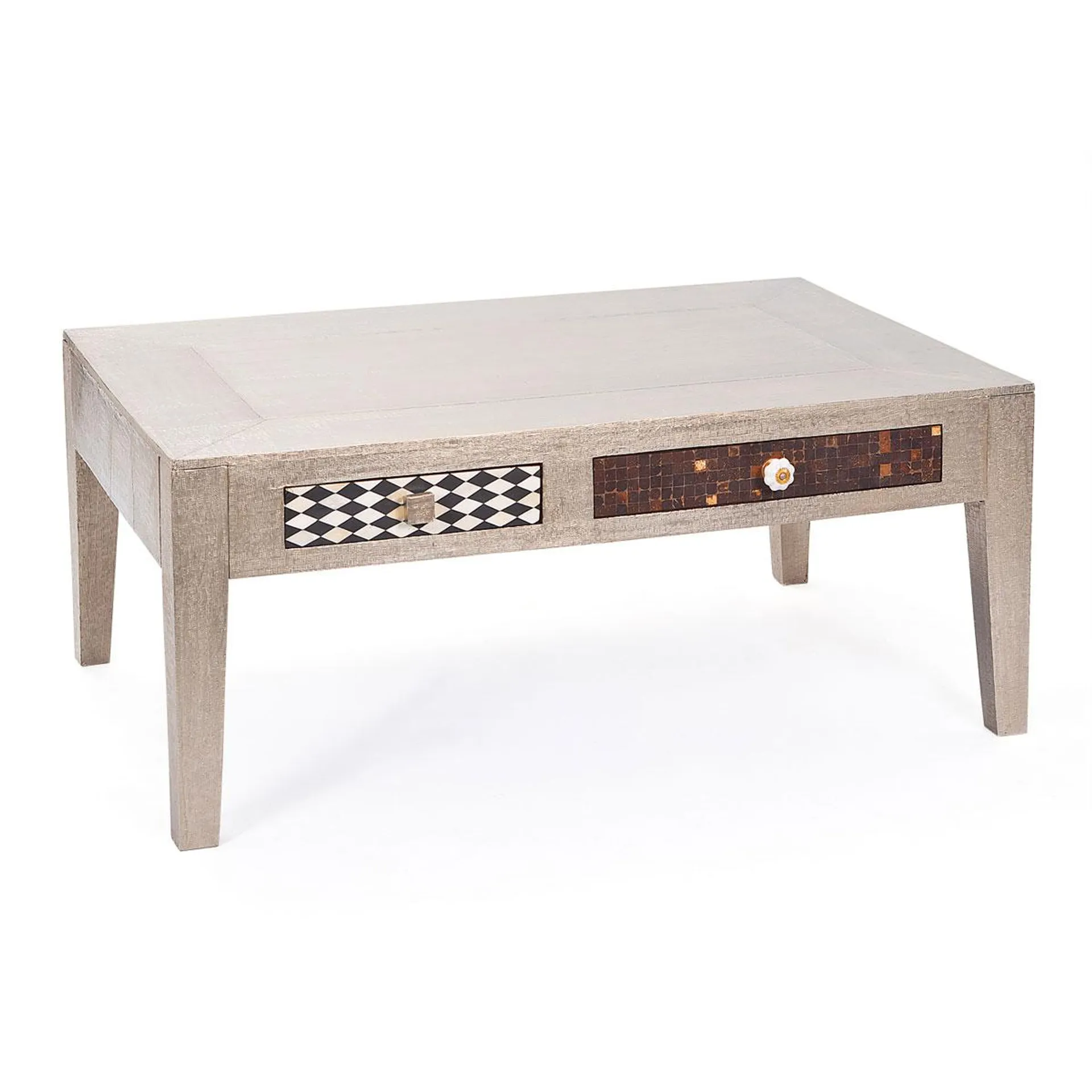 Inter Link Couchtisch Noida mit 2 Schubladen 110 x 45 x 70 cm