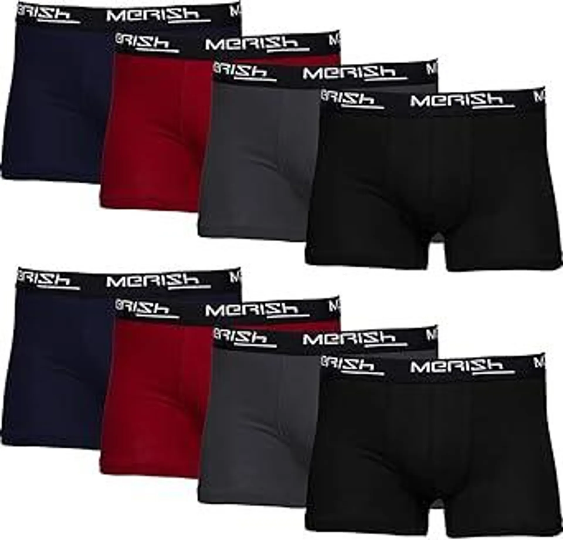 MERISH Boxershorts Herren 6-er /10-er / 15-er Pack S-5XL Unterwäsche Unterhosen Männer Men Retroshorts New