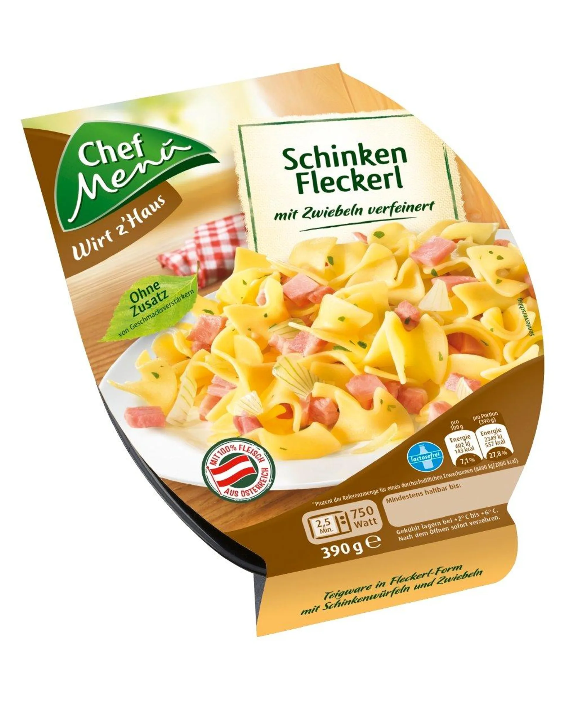 Chef Menü Schinkenfleckerl