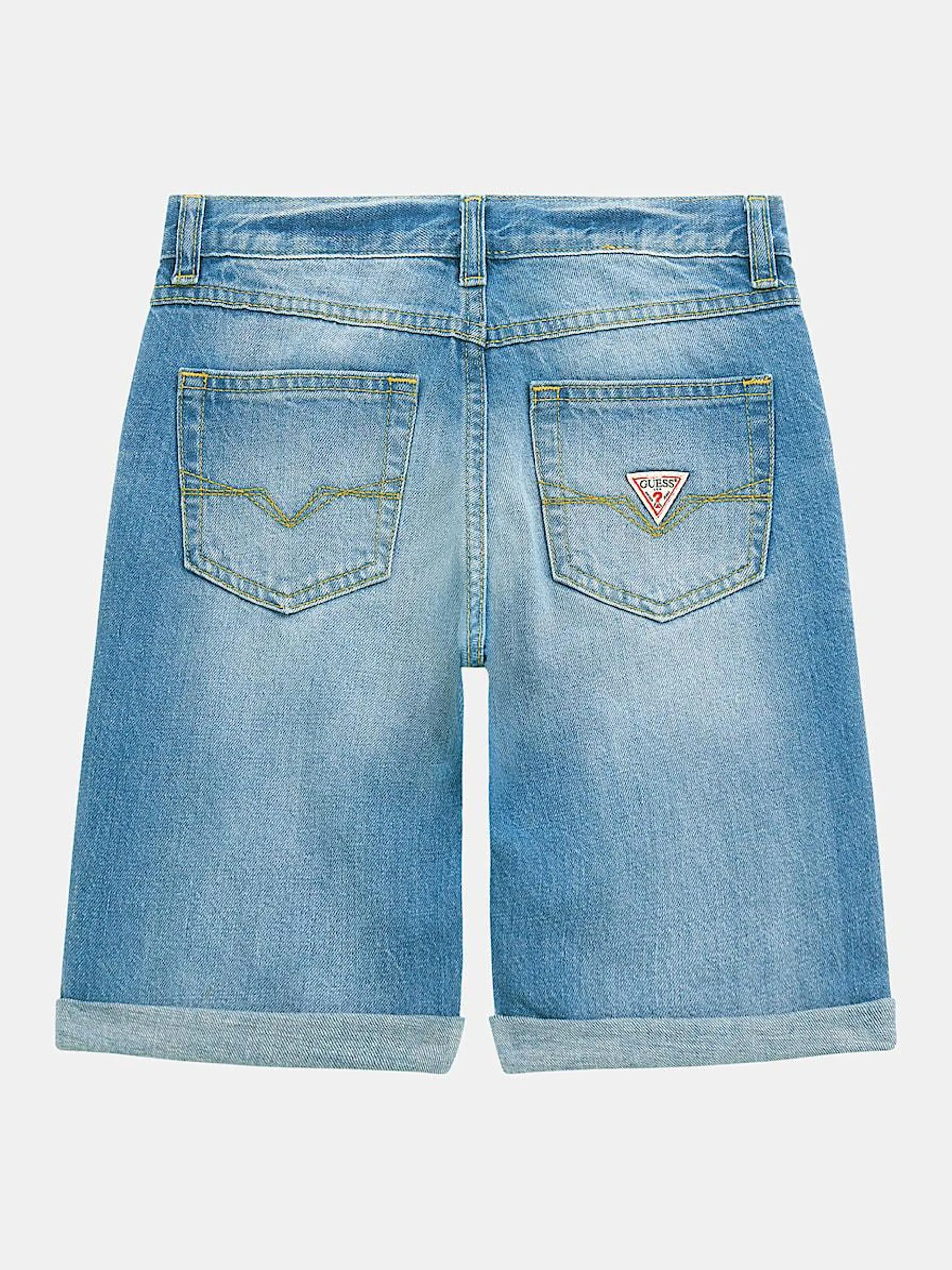 Jeans-shorts stickerei