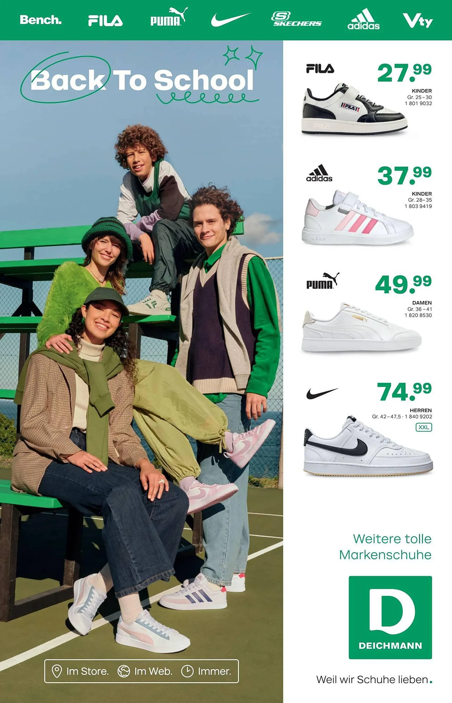 Deichmann Flugblatt von 22. August bis 5. September 2023 - Flugblätt seite  1