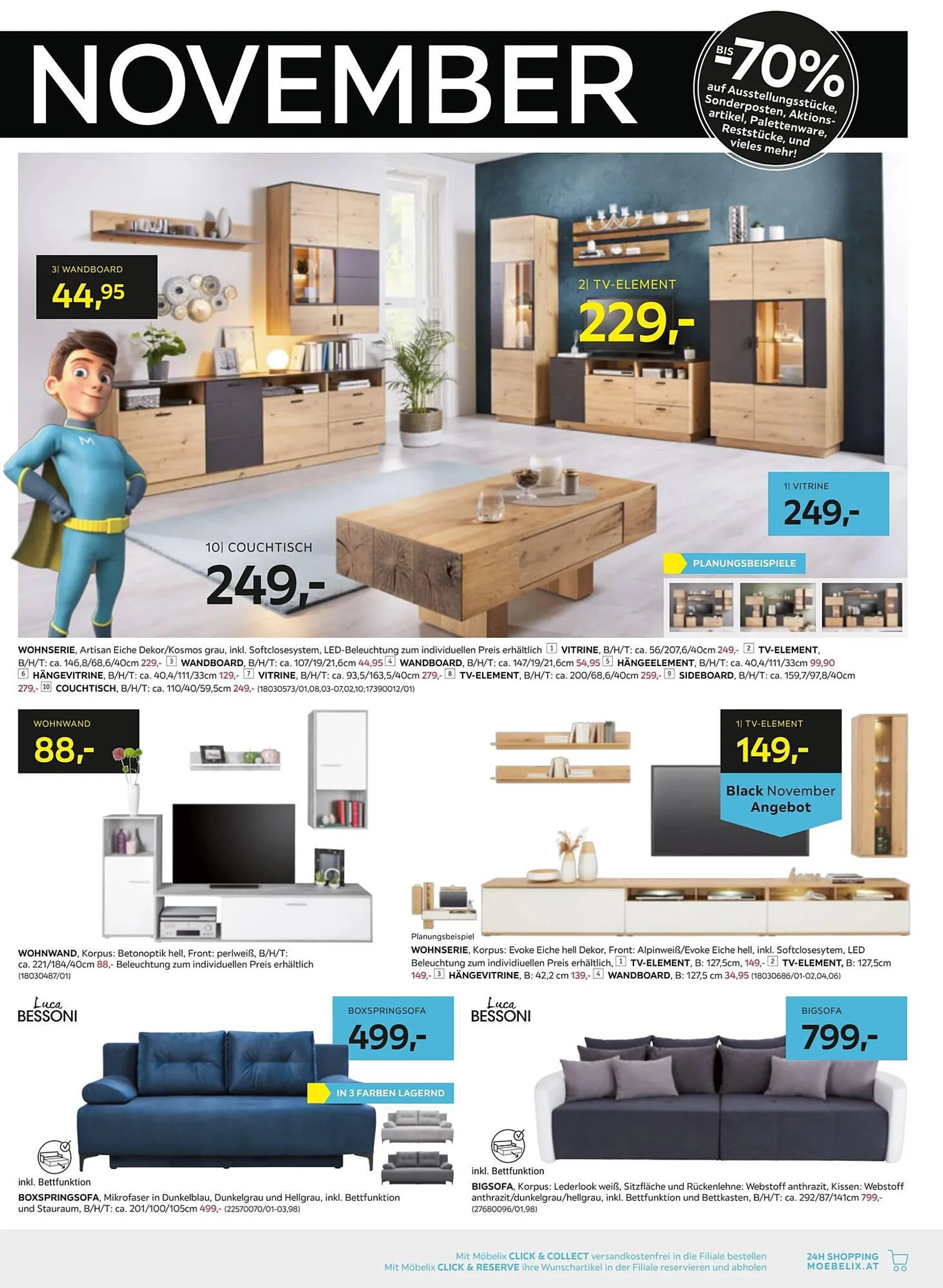 Möbelix Flugblatt von 19. November bis 28. November 2023 - Flugblätt seite  13