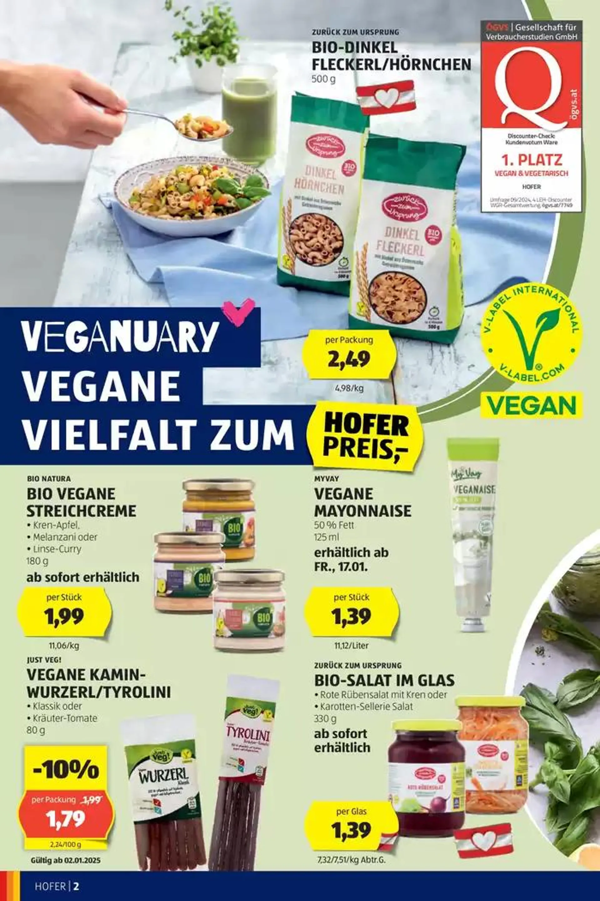 Fit ins neue Jahr - Katalog von 31. Dezember bis 7. Jänner 2025 - Flugblätt seite  2