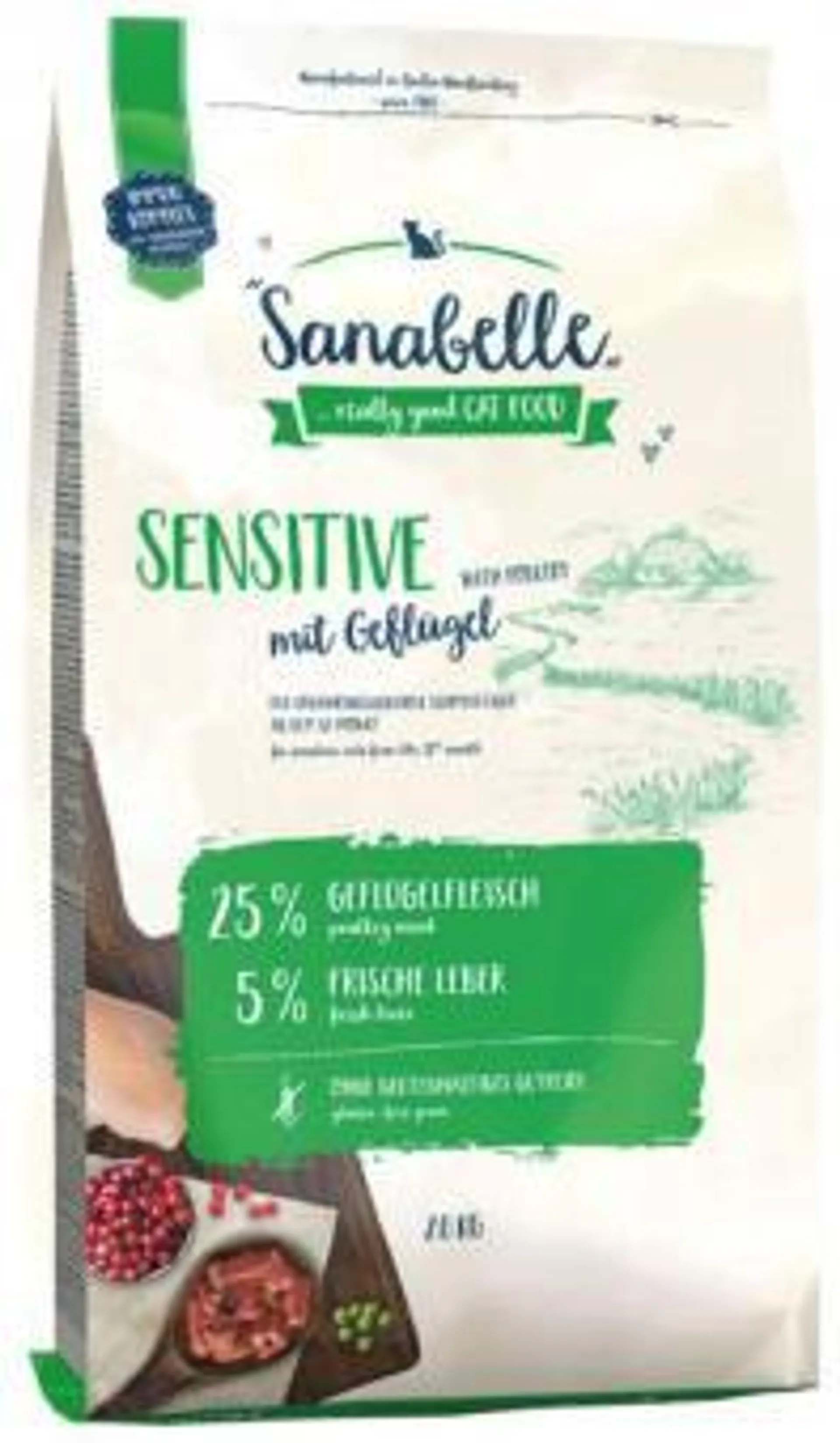 Sanabelle Adult Sensitive 2kg mit Geflügel