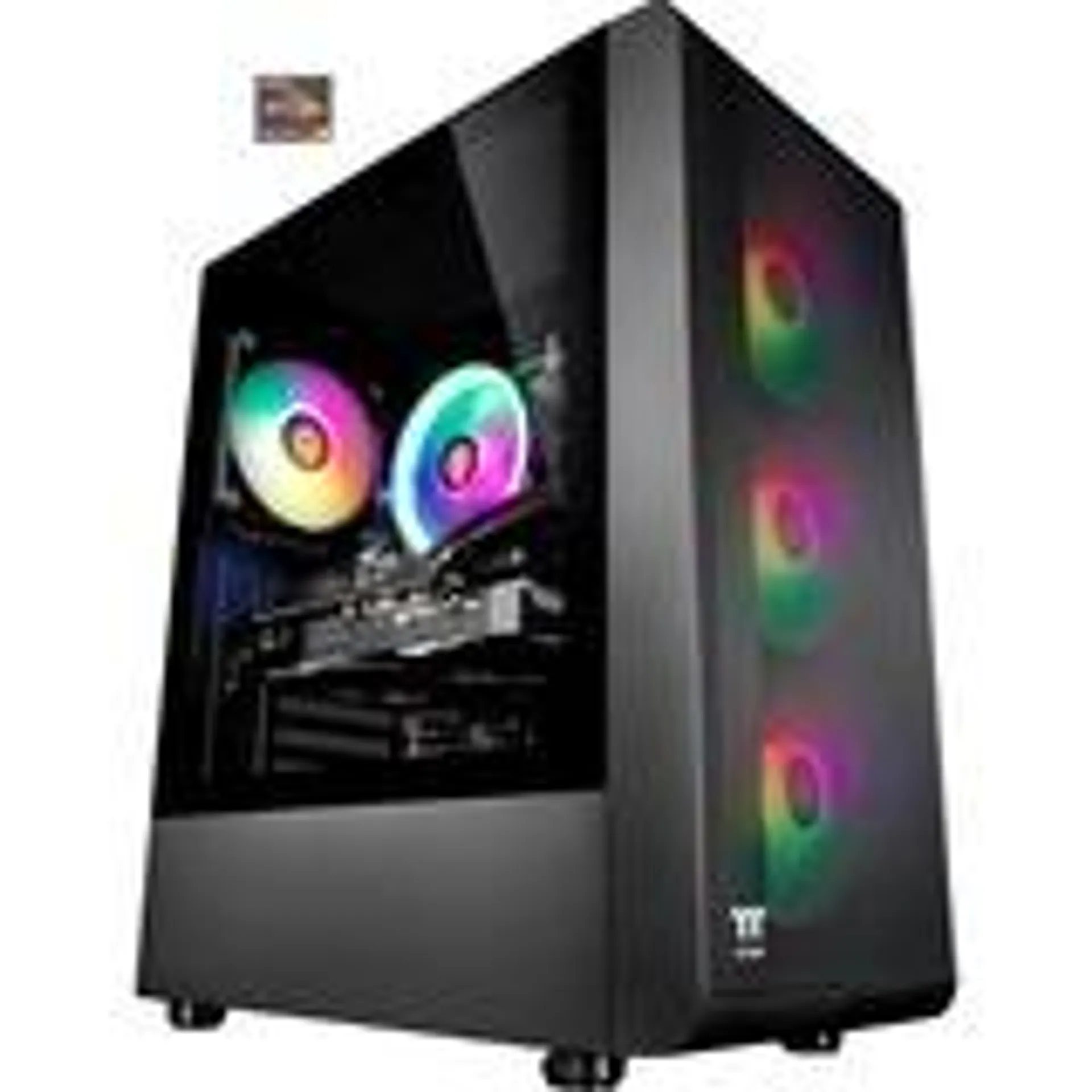 Thermaltake One, Gaming-PC (schwarz/transparent, Windows 11 Home 64-Bit, Outlet)