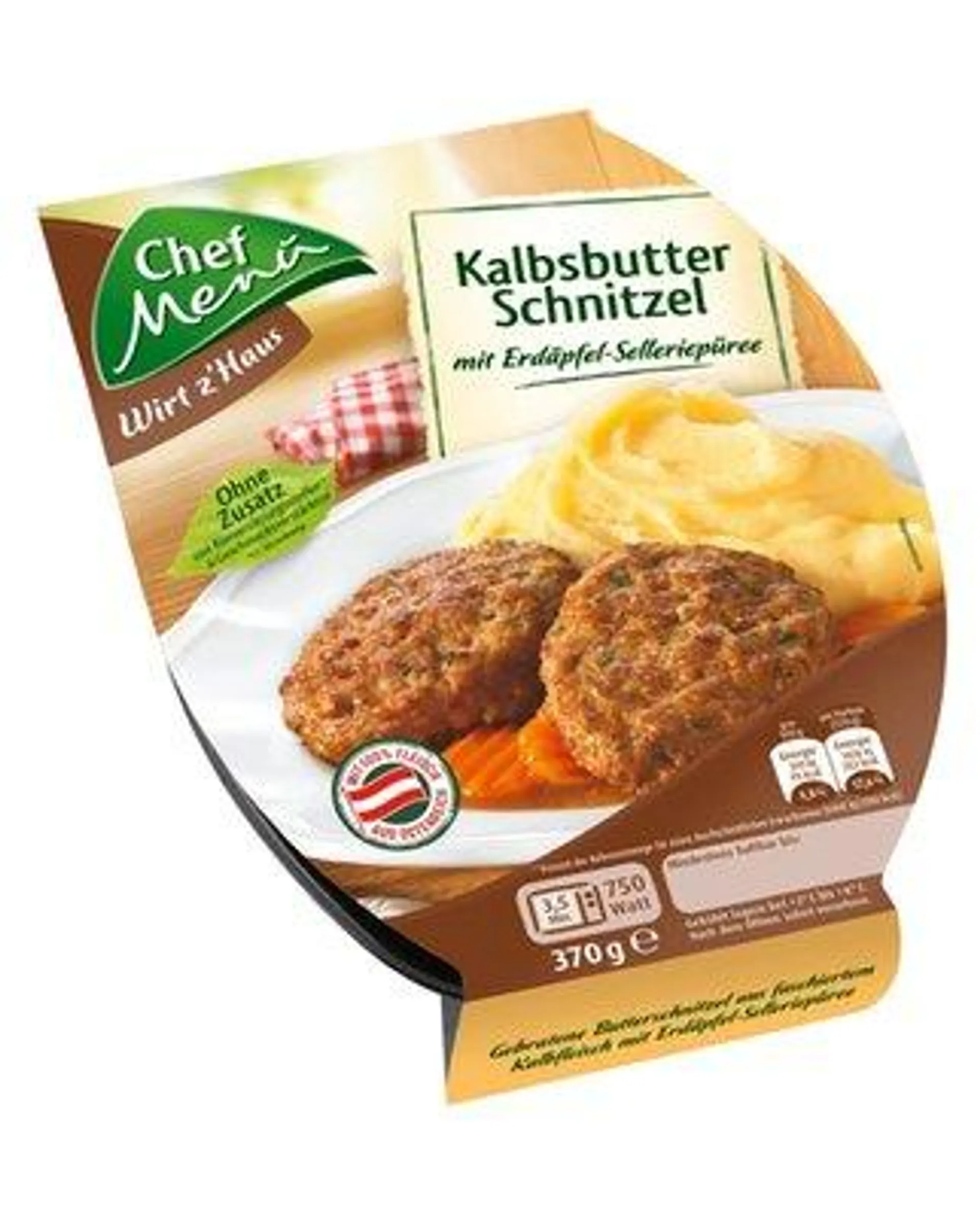 Chef Menü Kalbsbutterschnitzerl