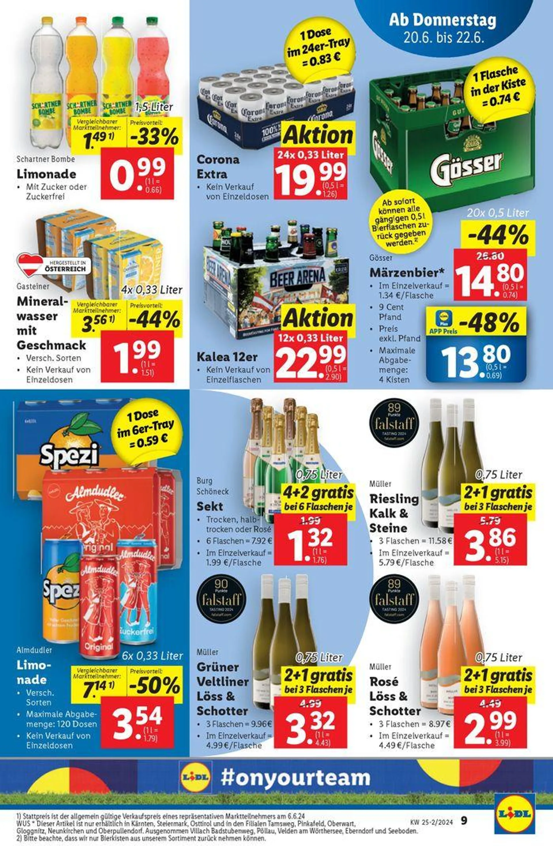 Flugblatt Lidl von 20. Juni bis 26. Juni 2024 - Flugblätt seite  9