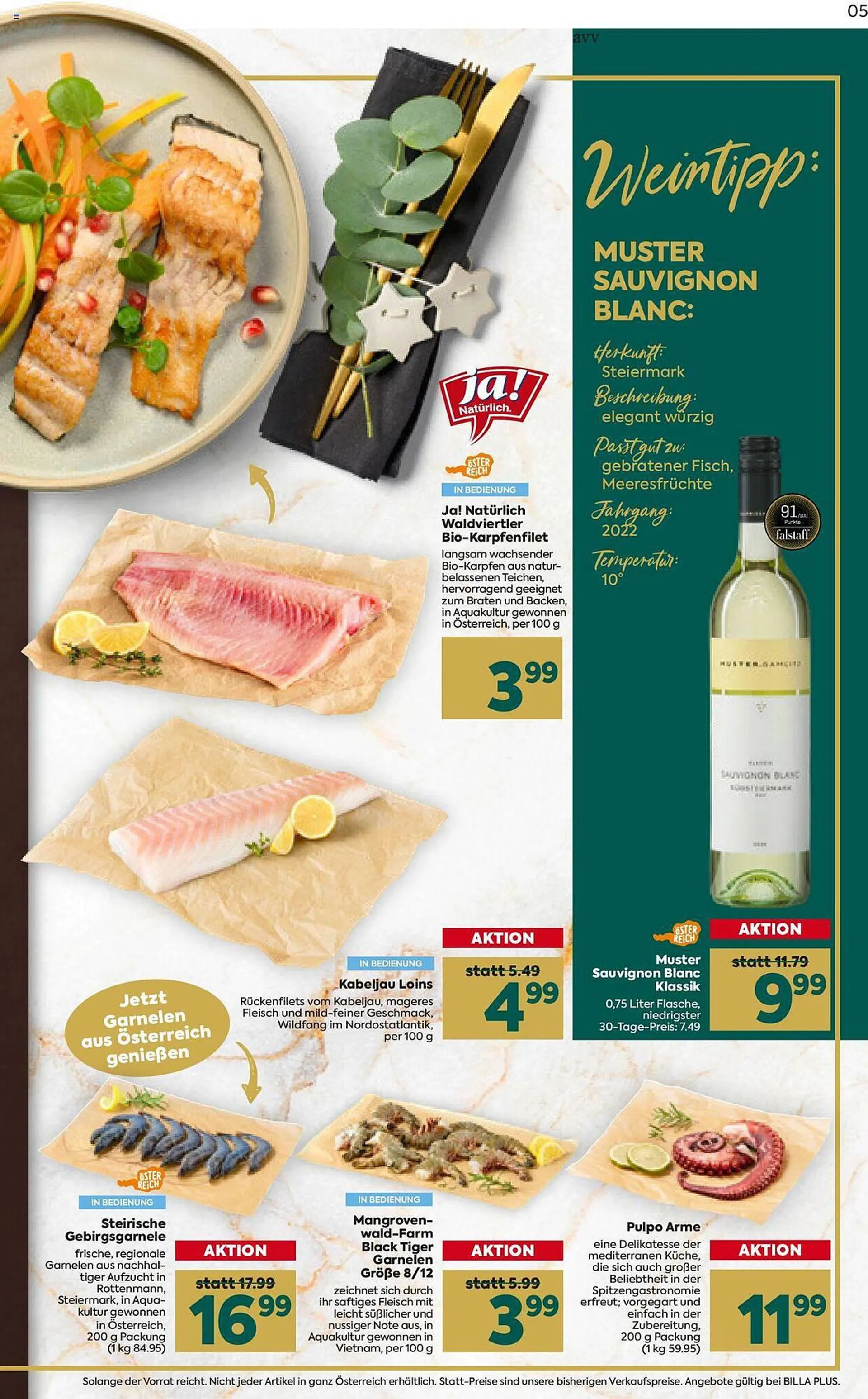 Billa Flugblatt von 30. November bis 23. Dezember 2023 - Flugblätt seite  5