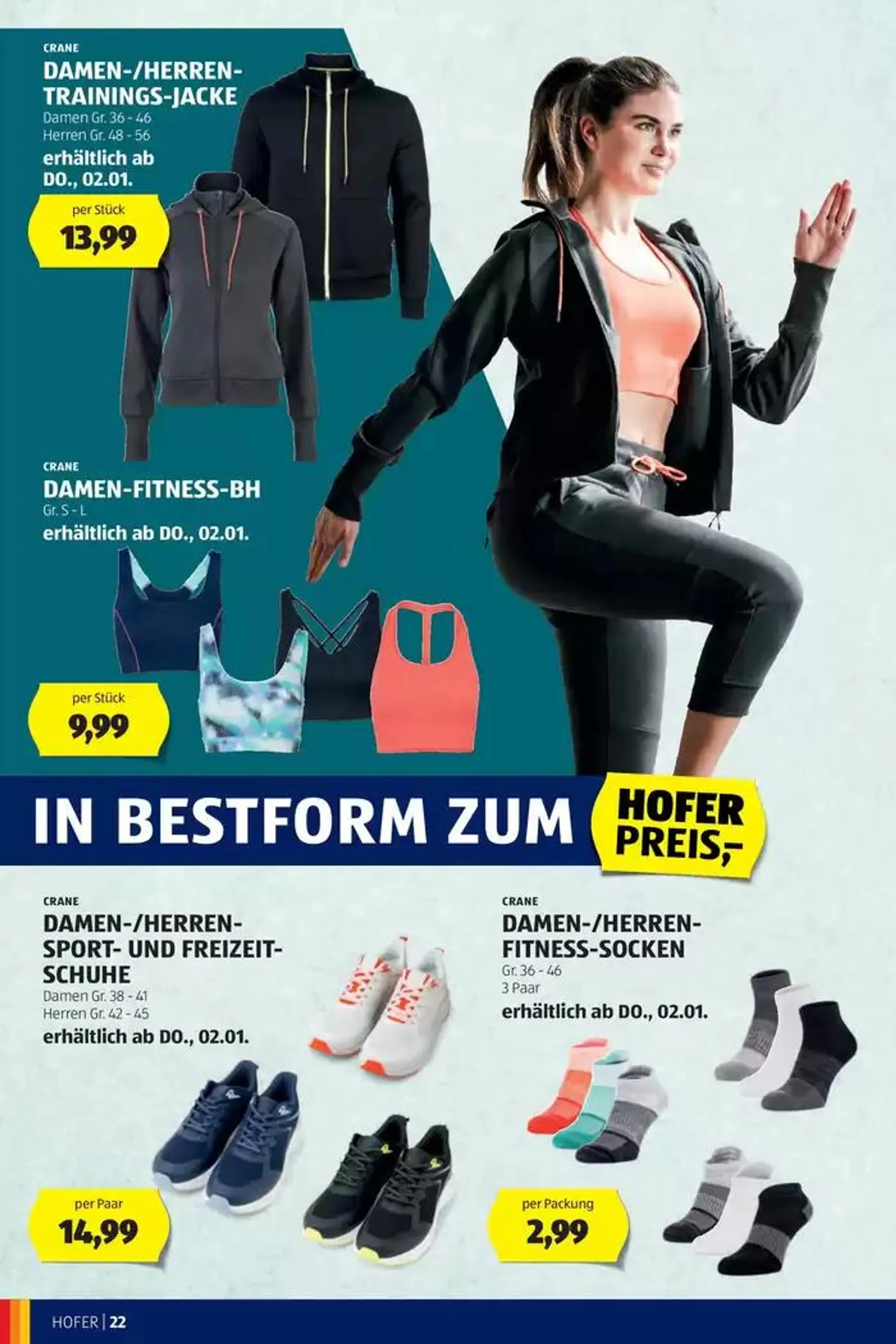 Fit ins neue Jahr - Katalog von 31. Dezember bis 7. Jänner 2025 - Flugblätt seite  22