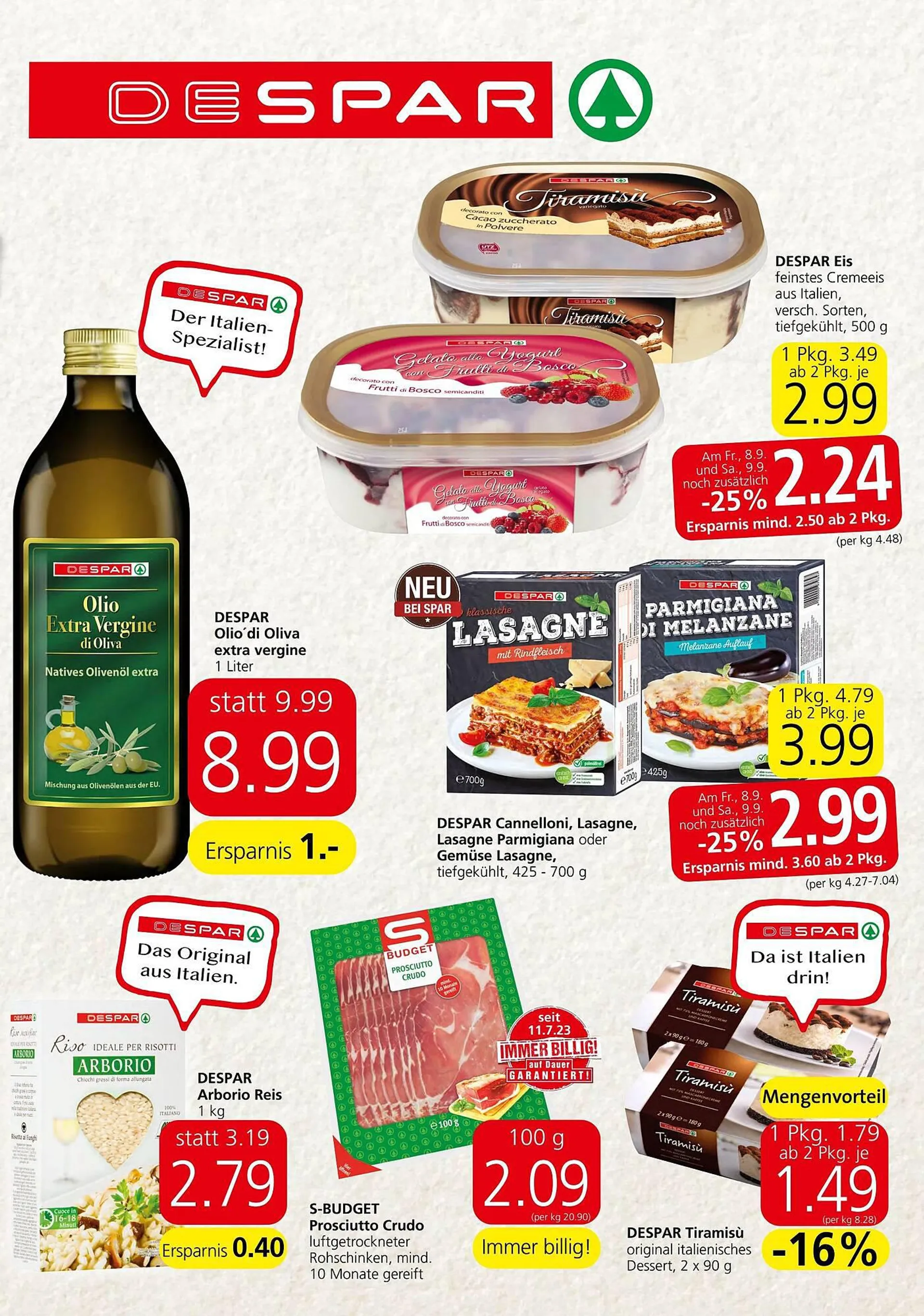 Spar Flugblatt von 7. September bis 4. Oktober 2023 - Flugblätt seite  3