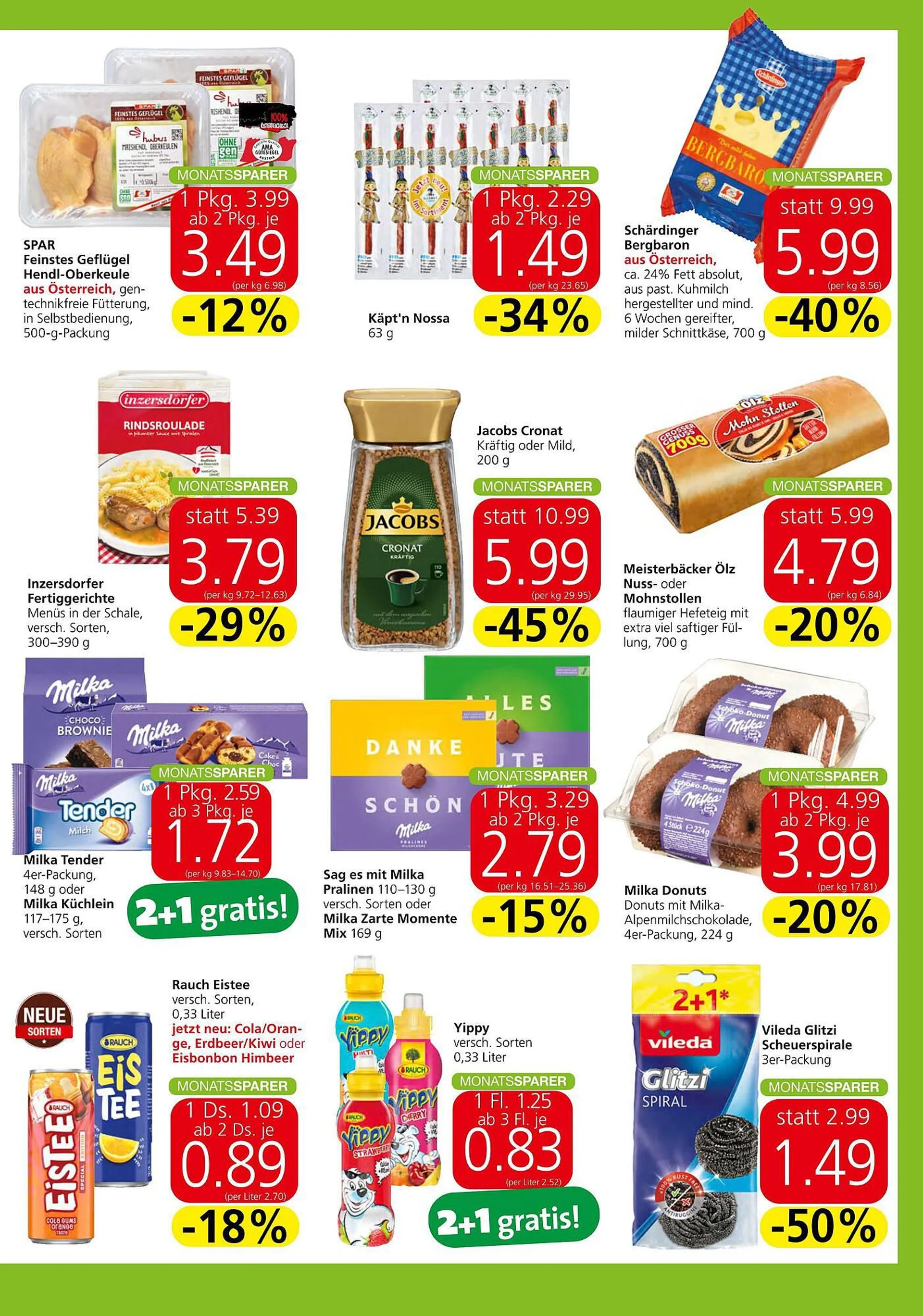 Spar Flugblatt von 7. September bis 4. Oktober 2023 - Flugblätt seite  3