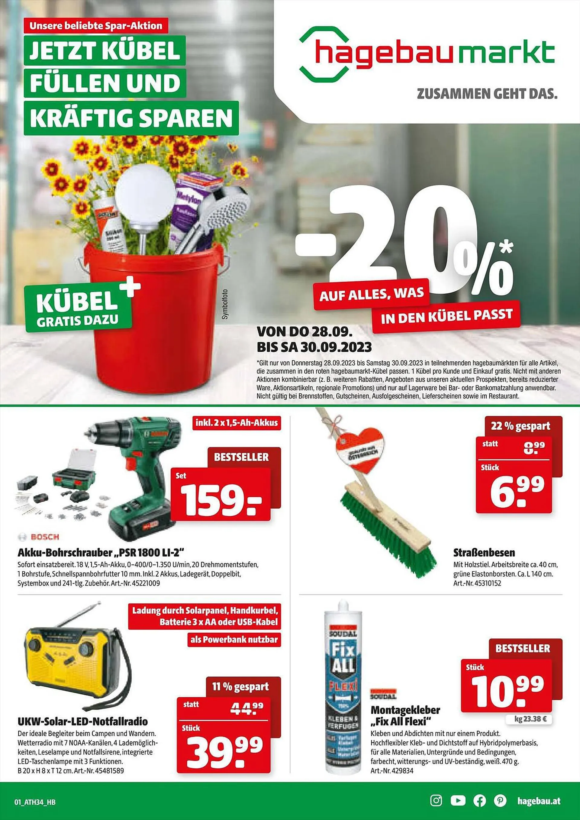 Der Grissemann Flugblatt von 27. September bis 7. Oktober 2023 - Flugblätt seite  1