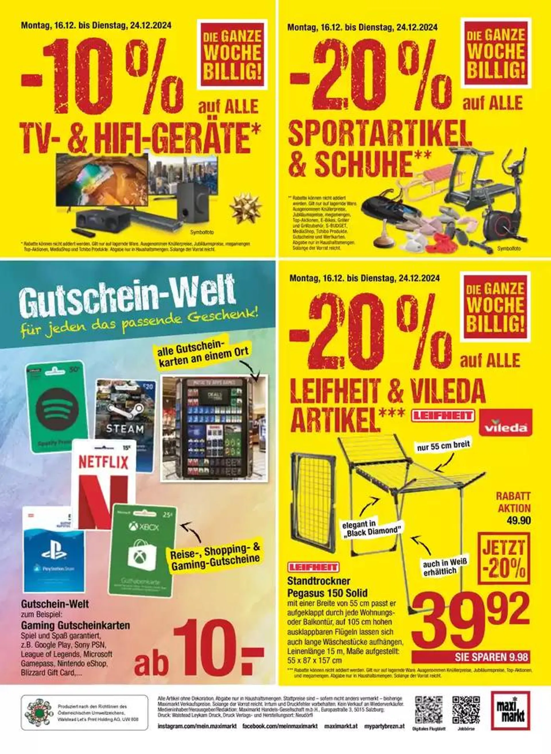 Aktuelle Deals und Angebote von 13. Dezember bis 27. Dezember 2024 - Flugblätt seite  24