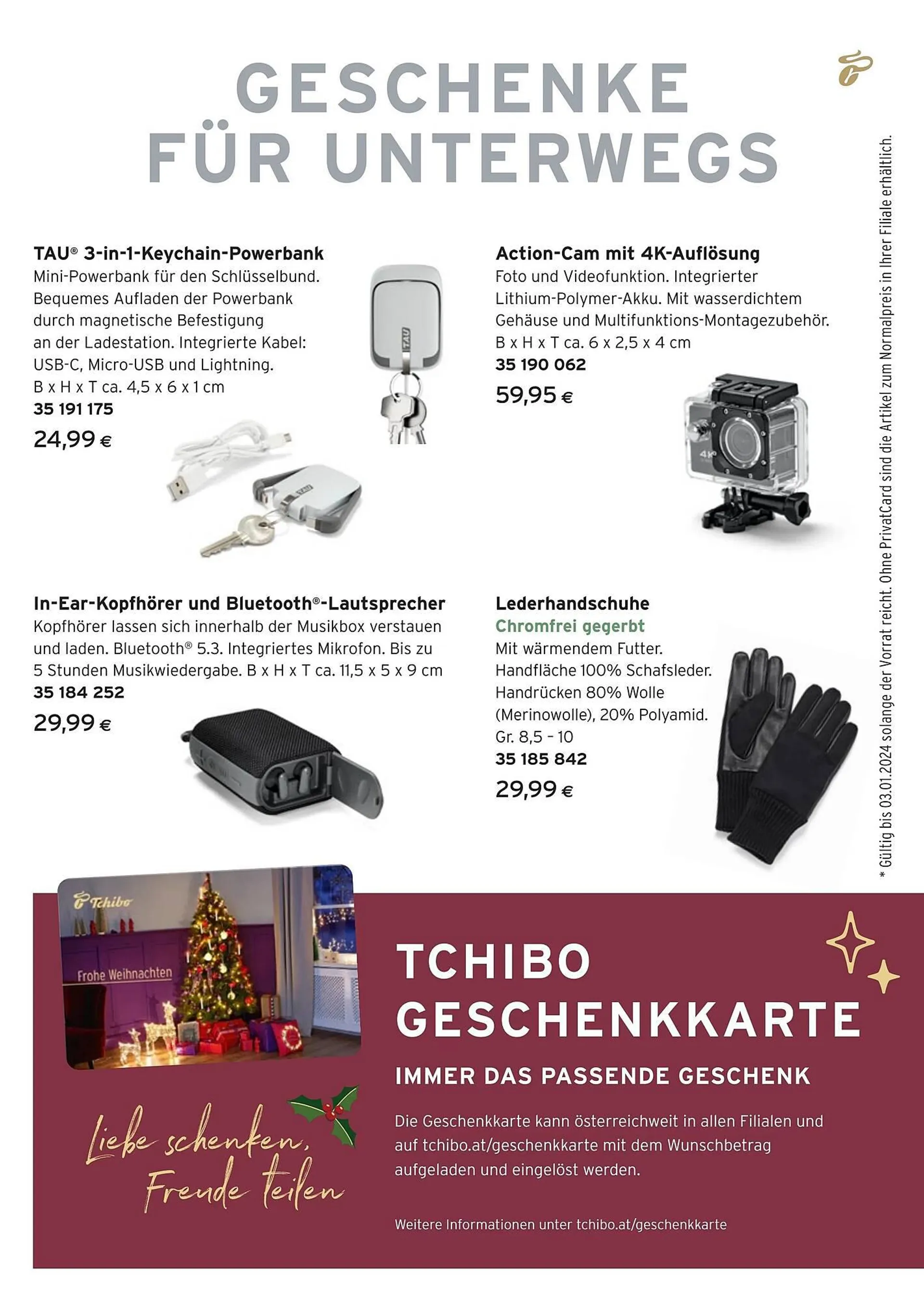 Tchibo Eduscho Flugblatt von 28. November bis 31. Dezember 2023 - Flugblätt seite  5