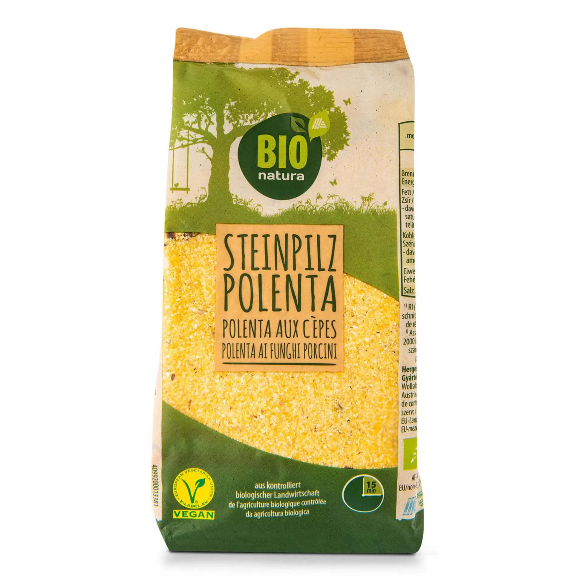 BIO NATURA BIO vegetarisches Gericht, Steinpilzpolenta