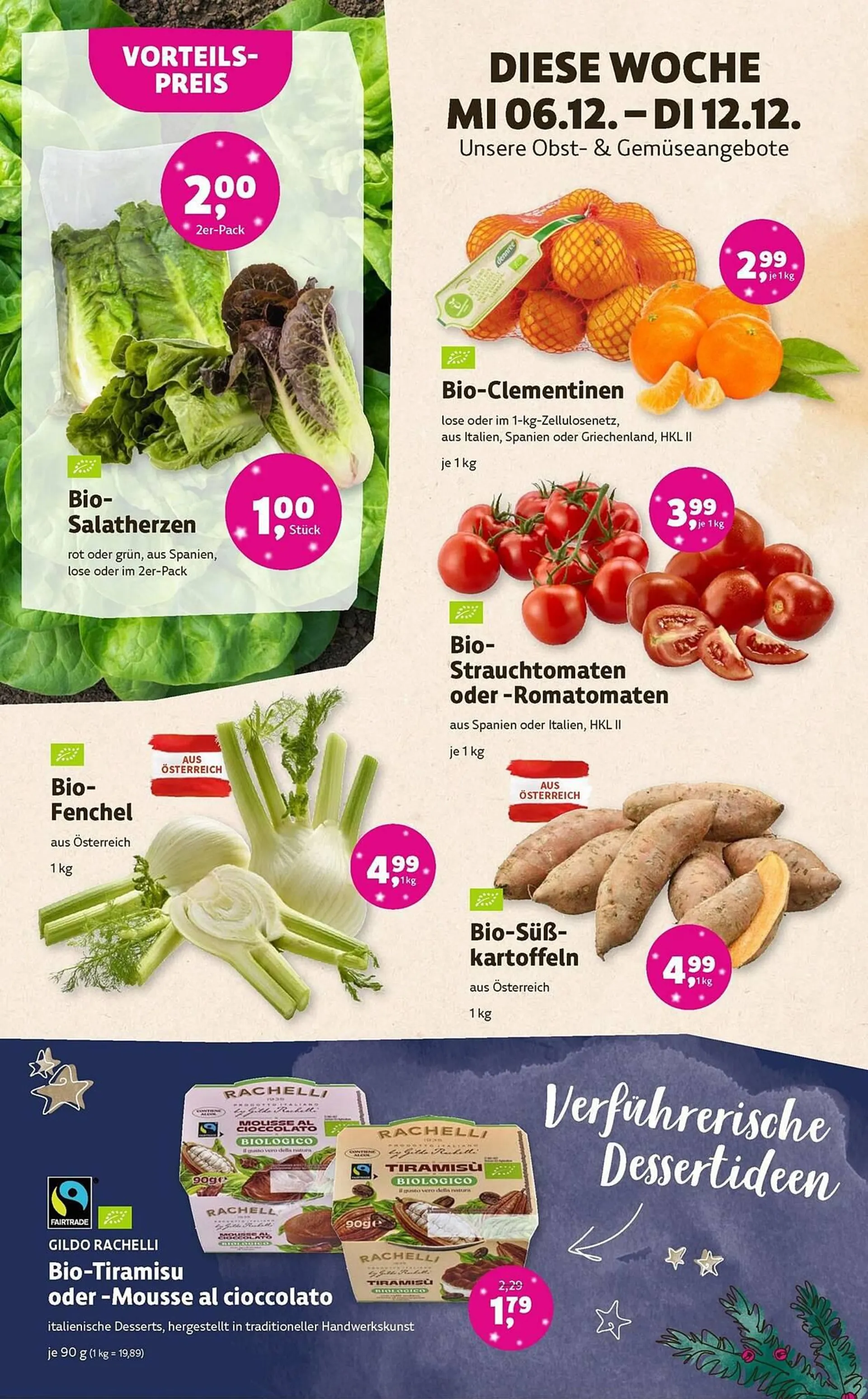 Denn's Biomarkt Flugblatt von 6. Dezember bis 16. Dezember 2023 - Flugblätt seite  2