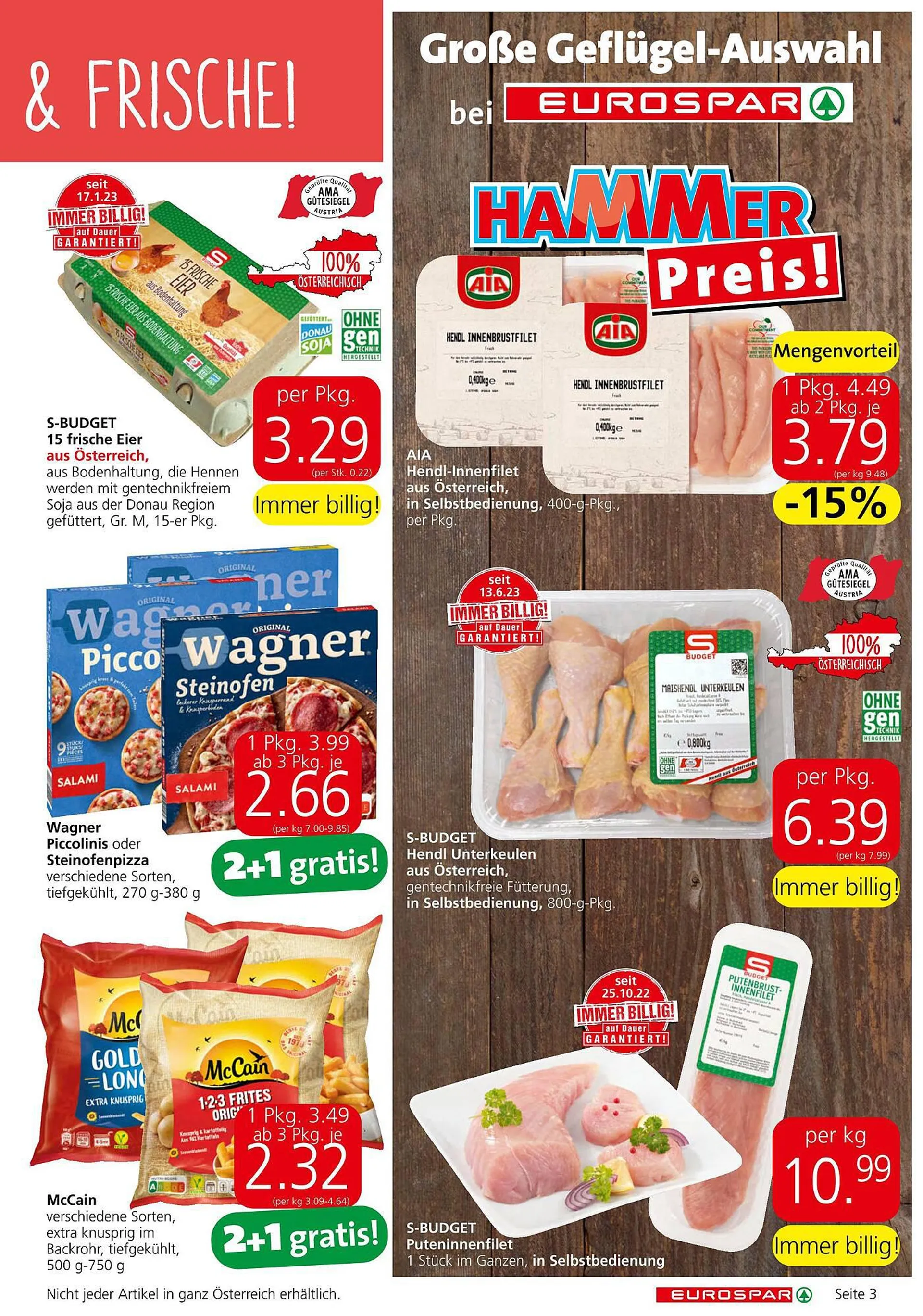 Eurospar Flugblatt von 28. September bis 11. Oktober 2023 - Flugblätt seite  3