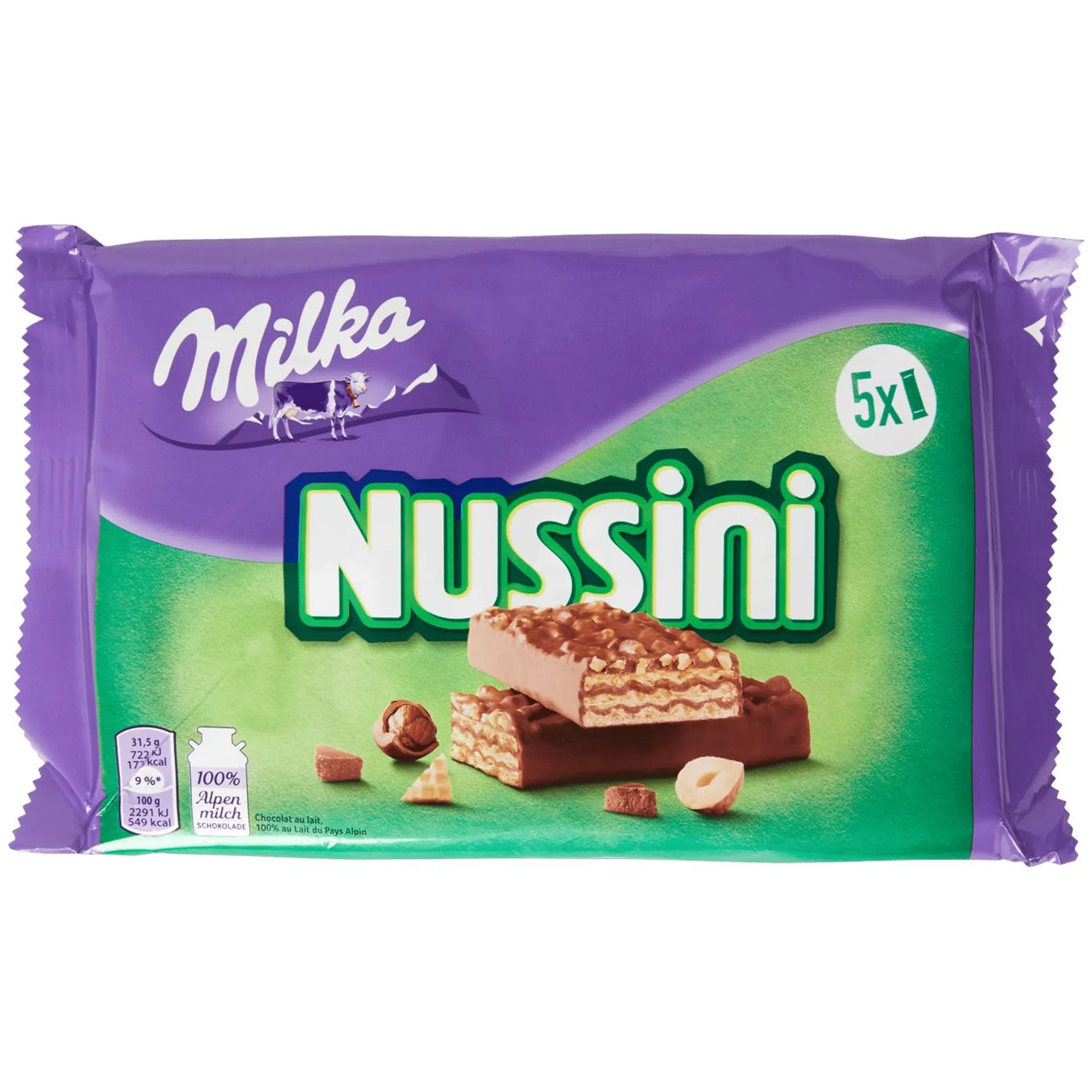 Milka Nussini Waffeln