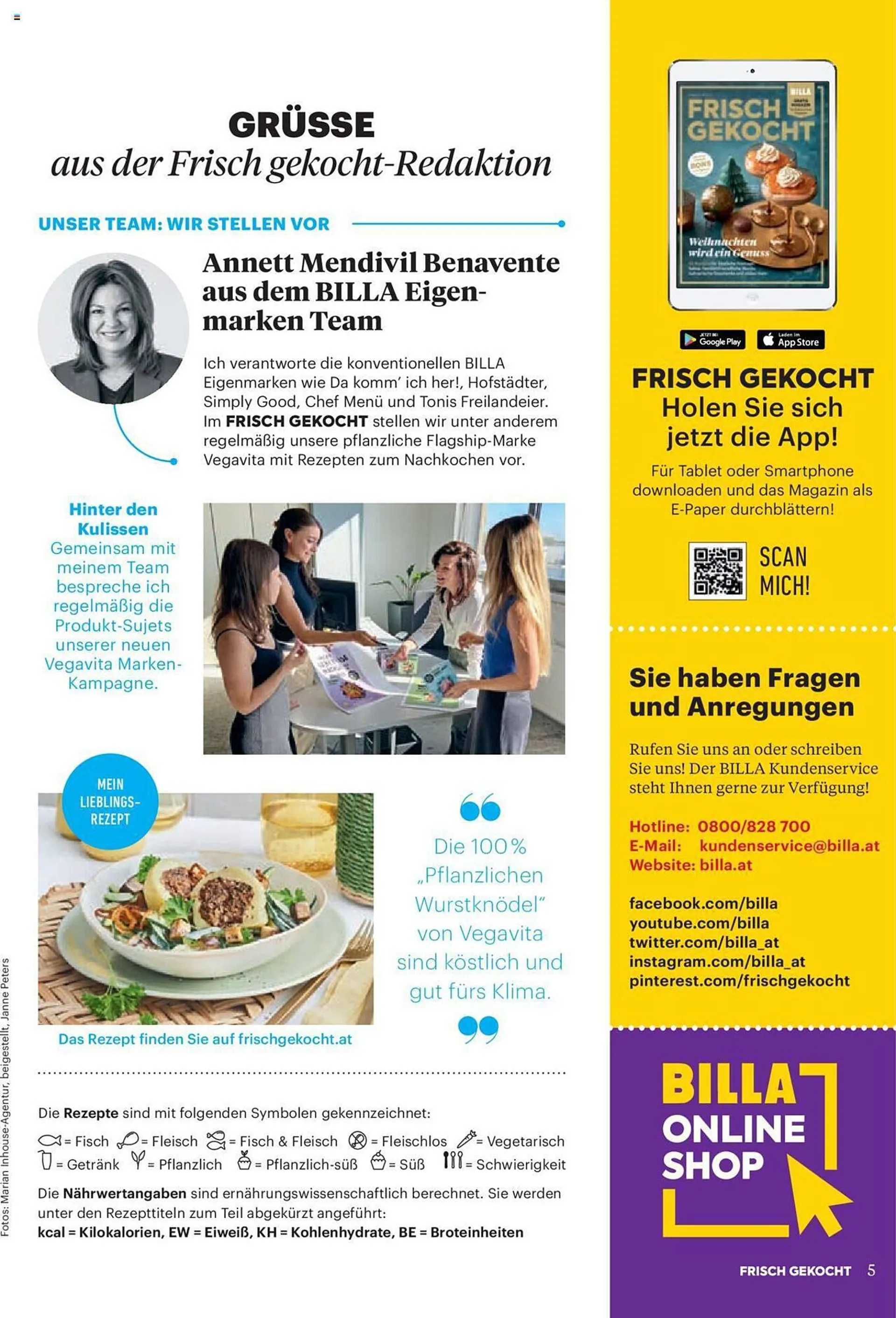 Billa Flugblatt von 1. Dezember bis 31. Dezember 2023 - Flugblätt seite  5