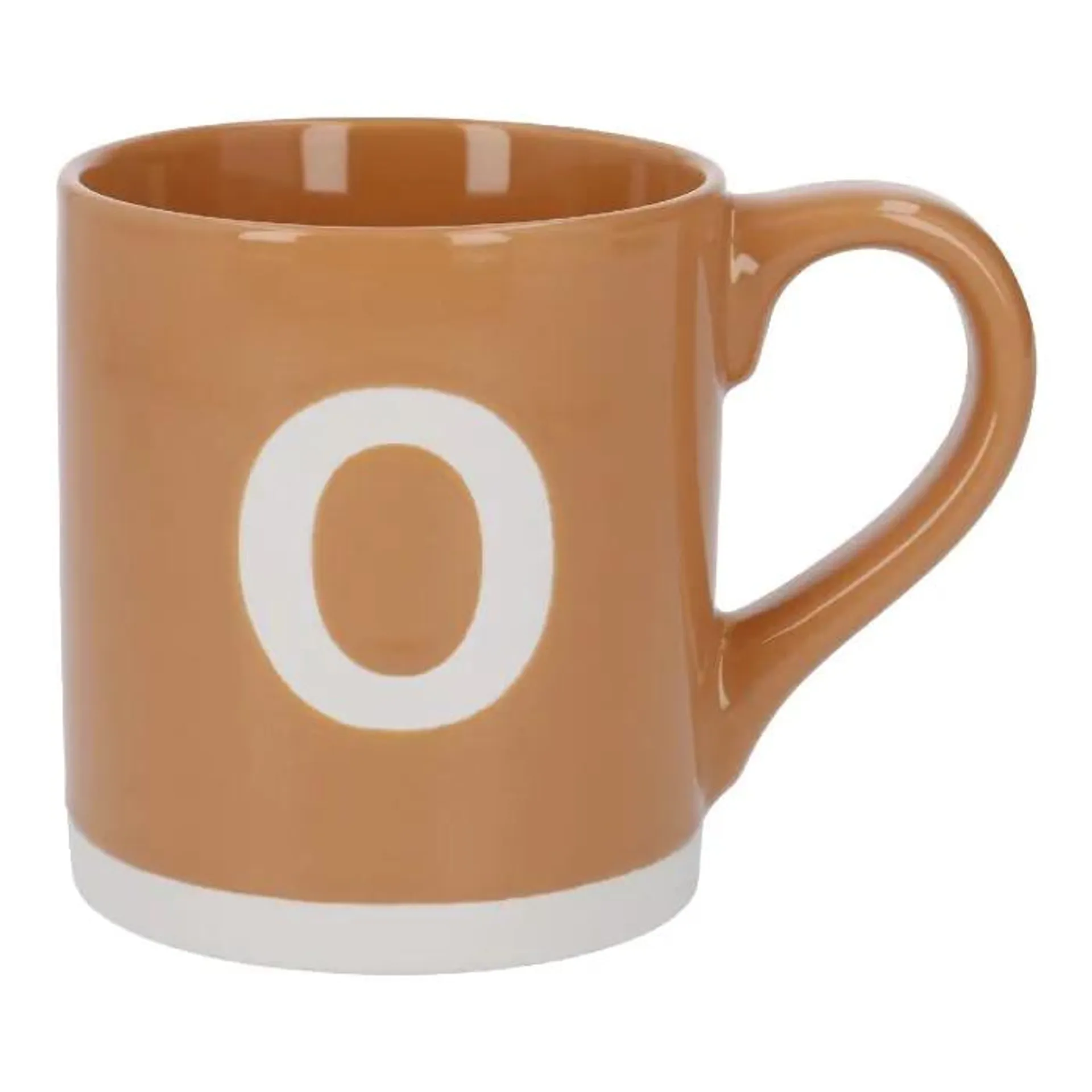 Becher Buchstabe/Uni, O/orange, 440 ml