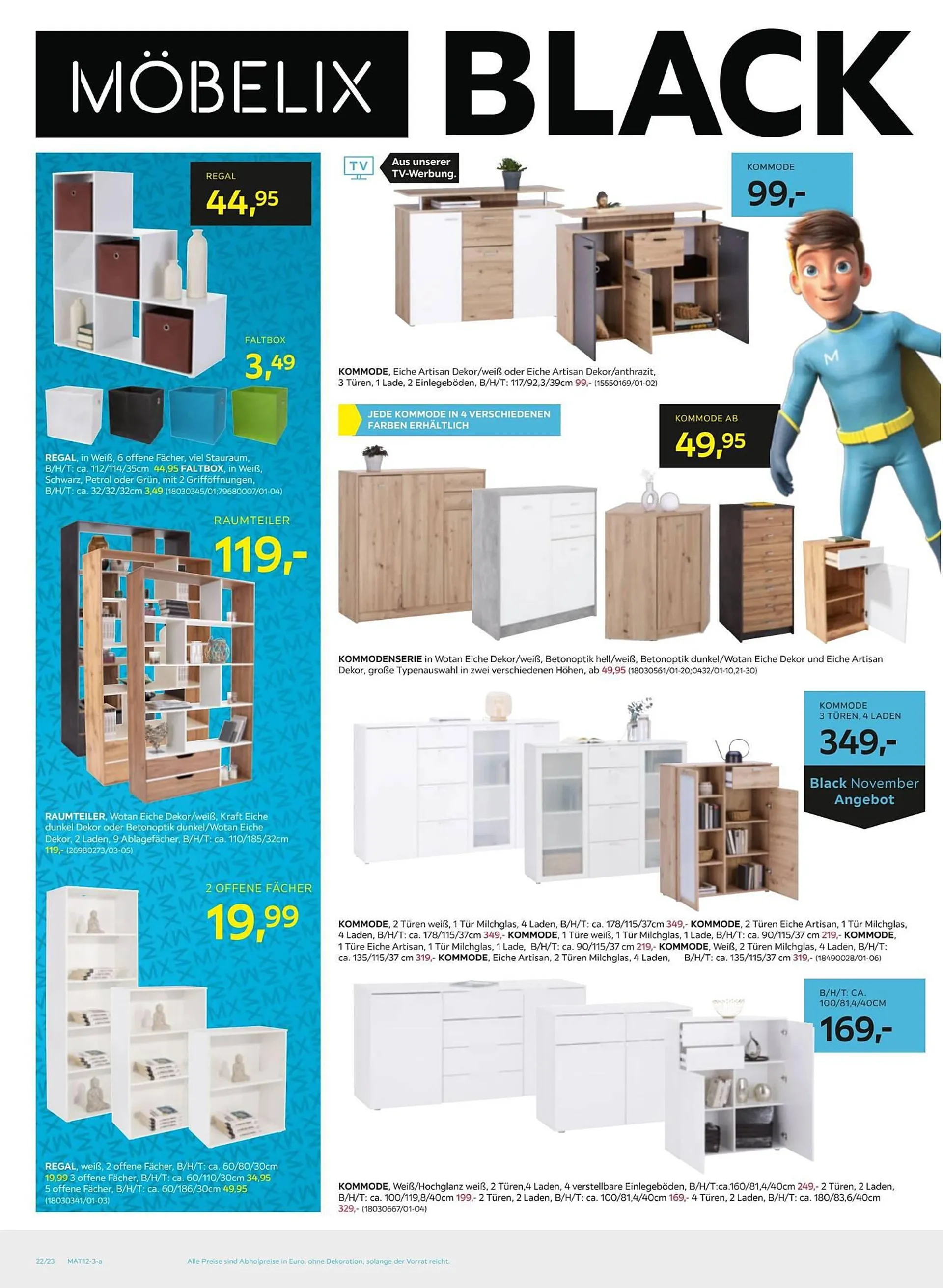 Möbelix Flugblatt von 19. November bis 28. November 2023 - Flugblätt seite  22