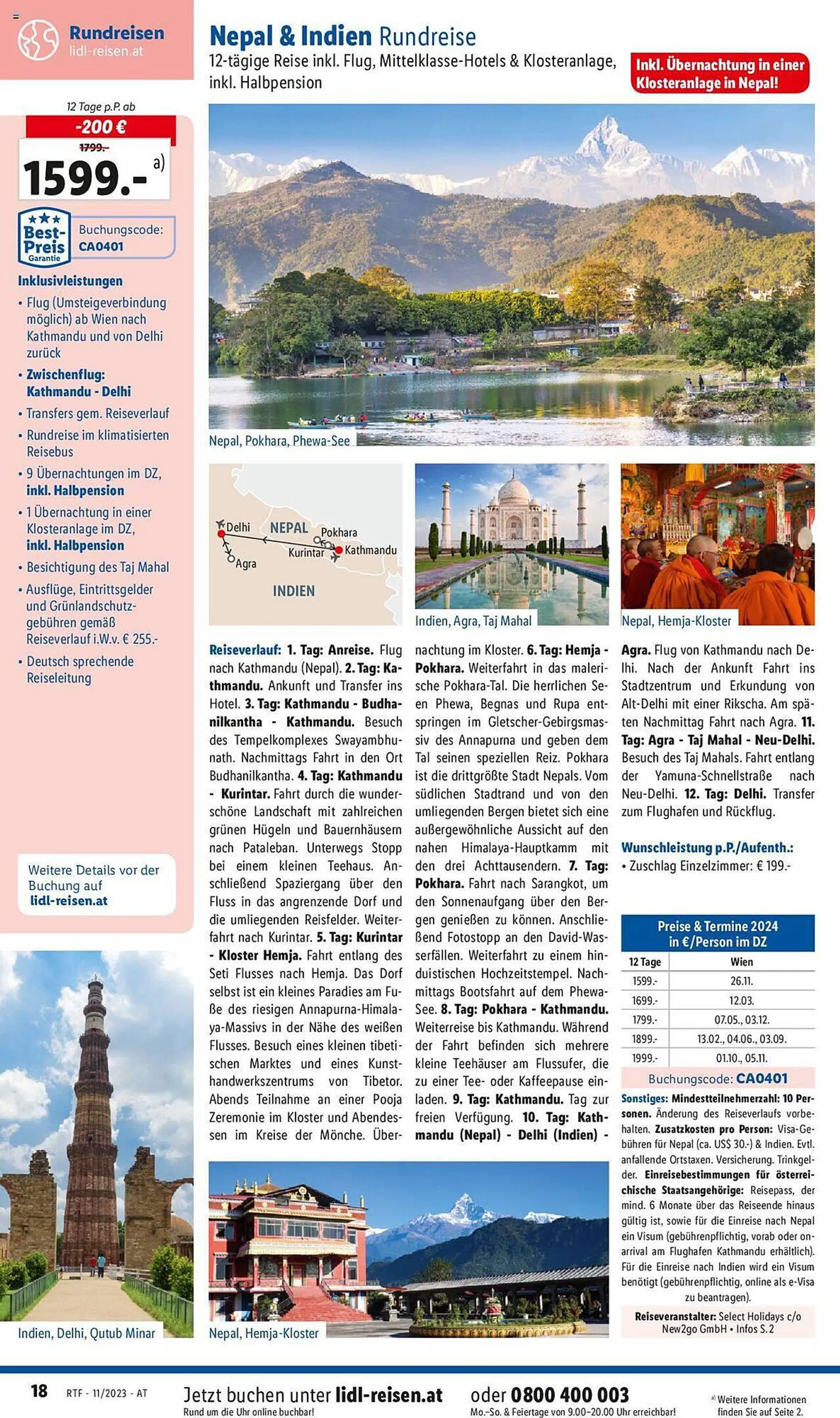 Lidl Flugblatt von 15. November bis 15. Dezember 2023 - Flugblätt seite  18