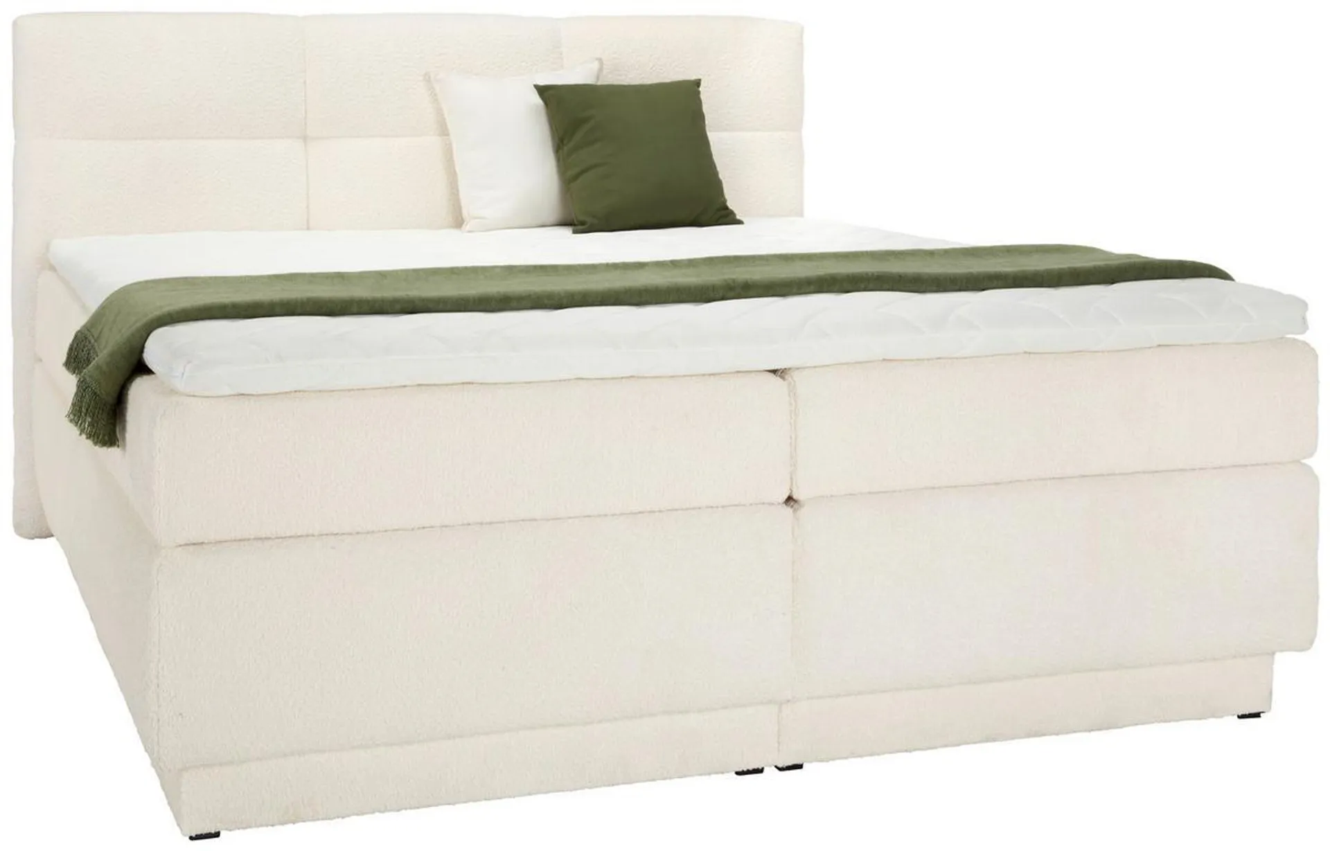 Boxspringbett Capri in Weiß ca. 180x200cm