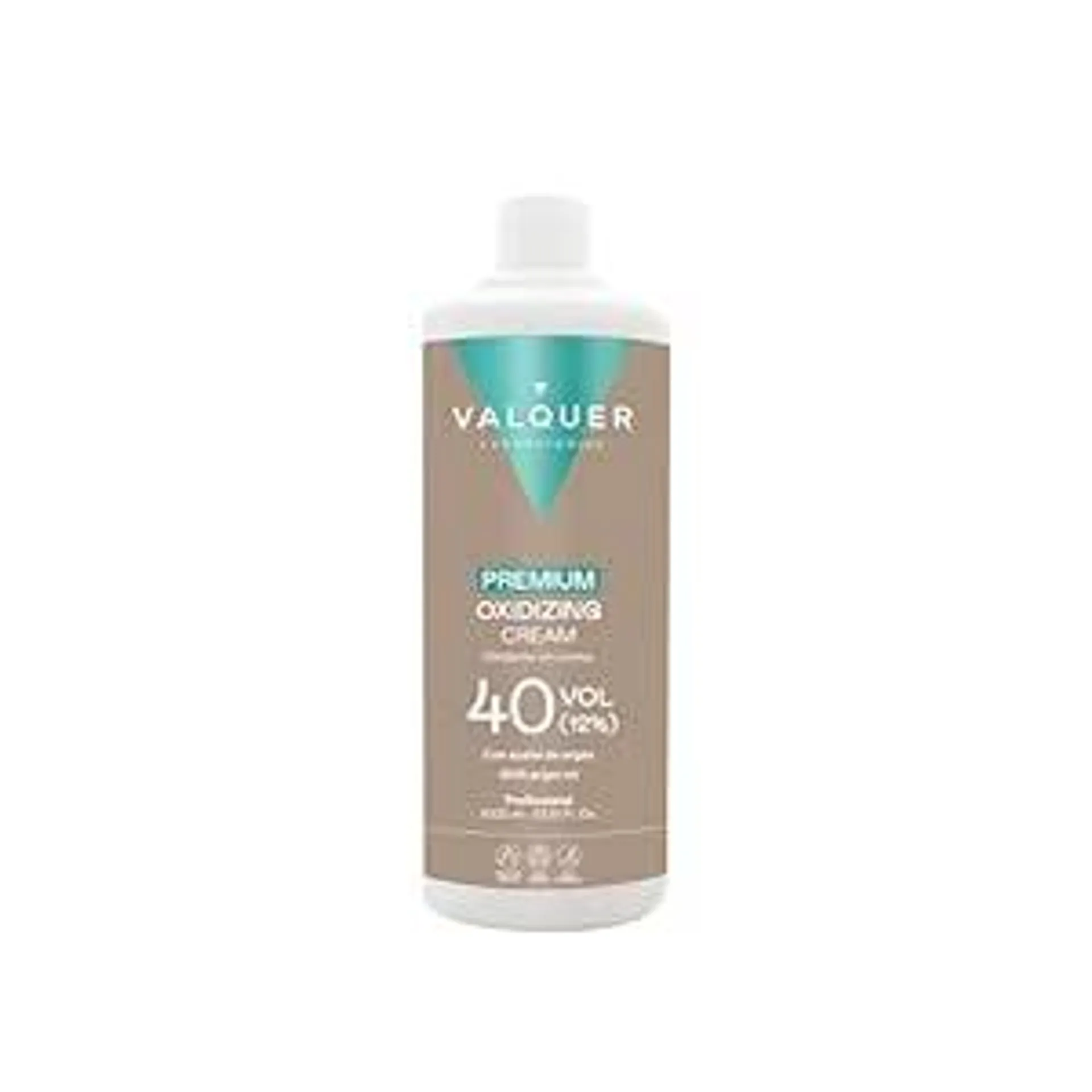 Valquer Professional Oxygenated Premium Ultra-Creamy 40 Vol (12%). Wasserstoffperoxid für Farbstoffe. dauerhafte Haarfarbe - 1000 ml