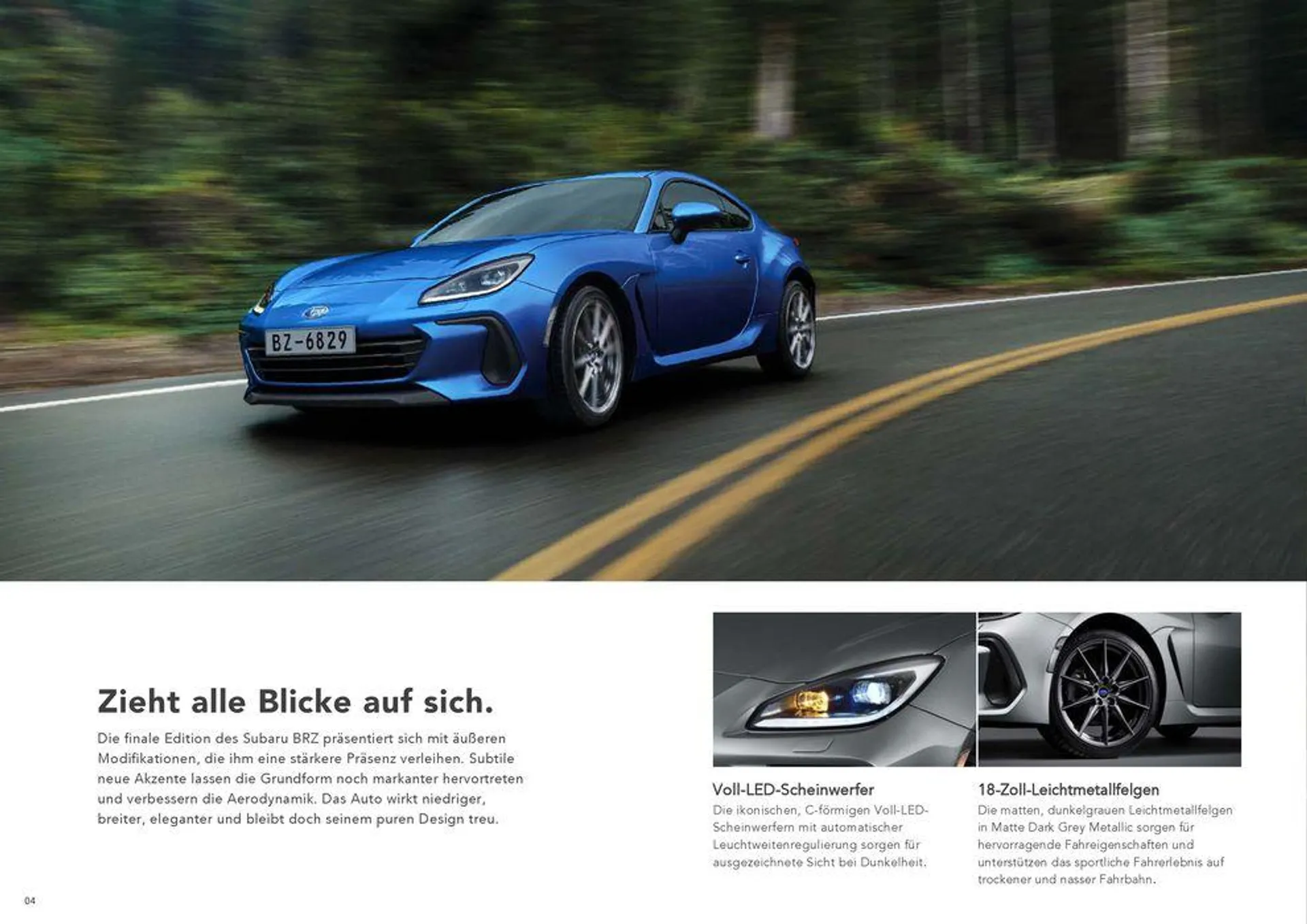 Subaru BRZ Final Edition von 3. November bis 3. November 2024 - Flugblätt seite  4