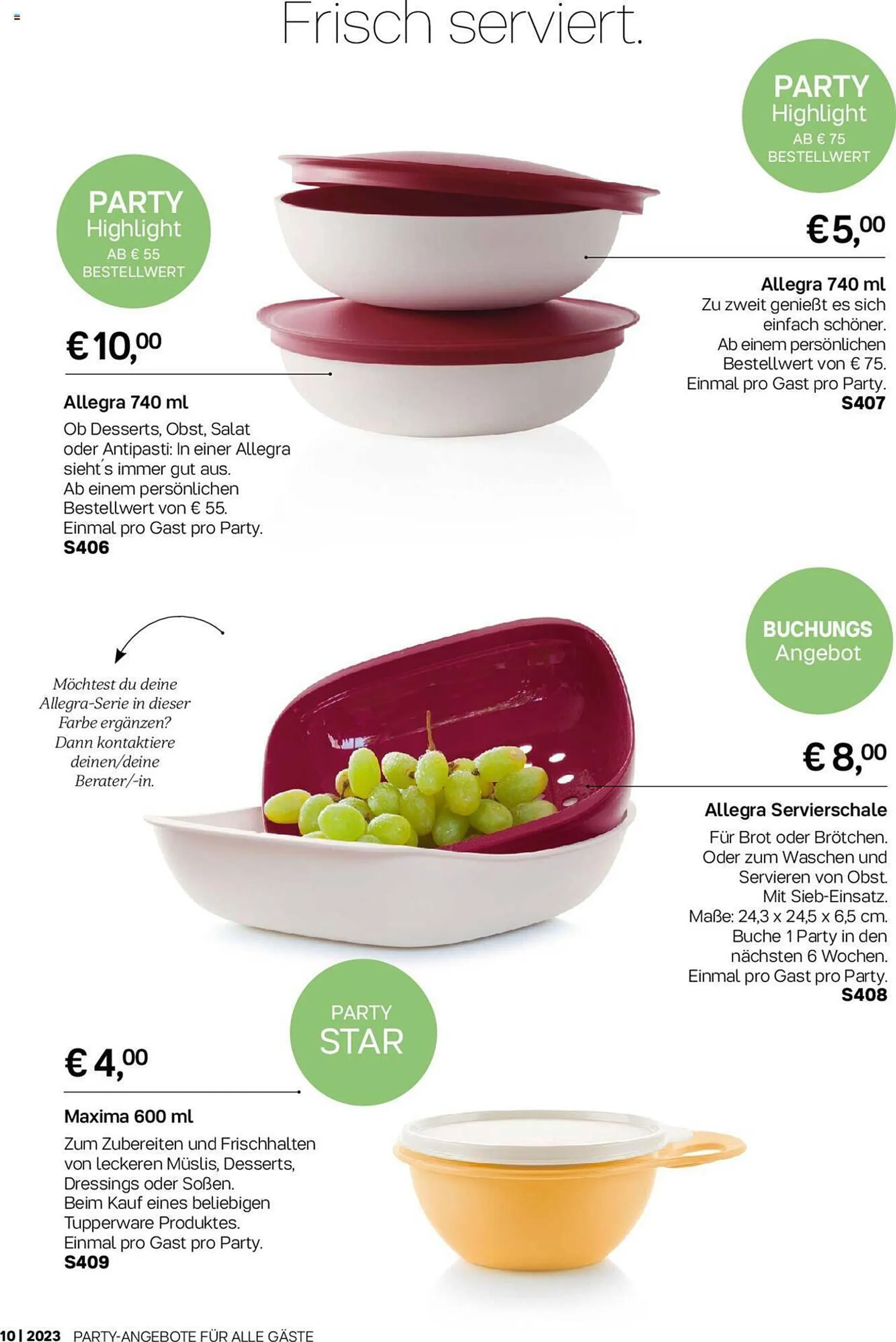 Tupperware Flugblatt von 2. Oktober bis 5. November 2023 - Flugblätt seite  5