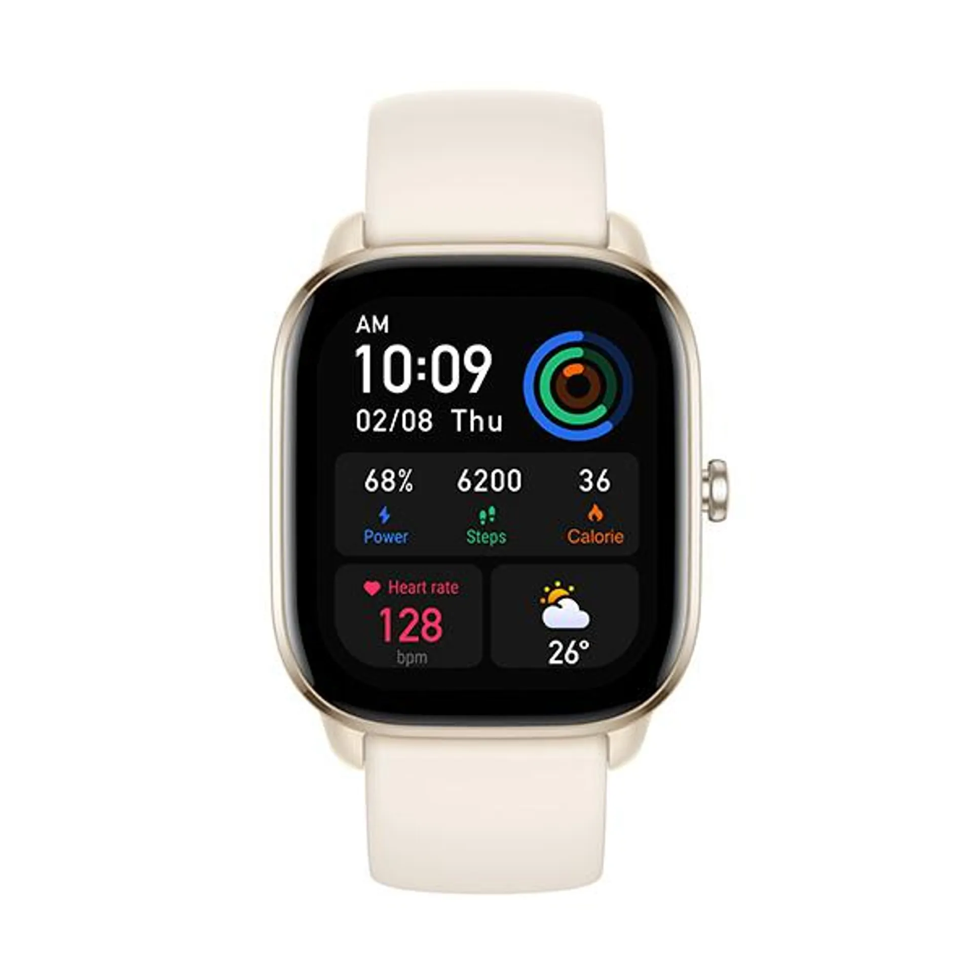 Amazfit Smartwatch GTS 4 mini – Wearable – Moonlight White