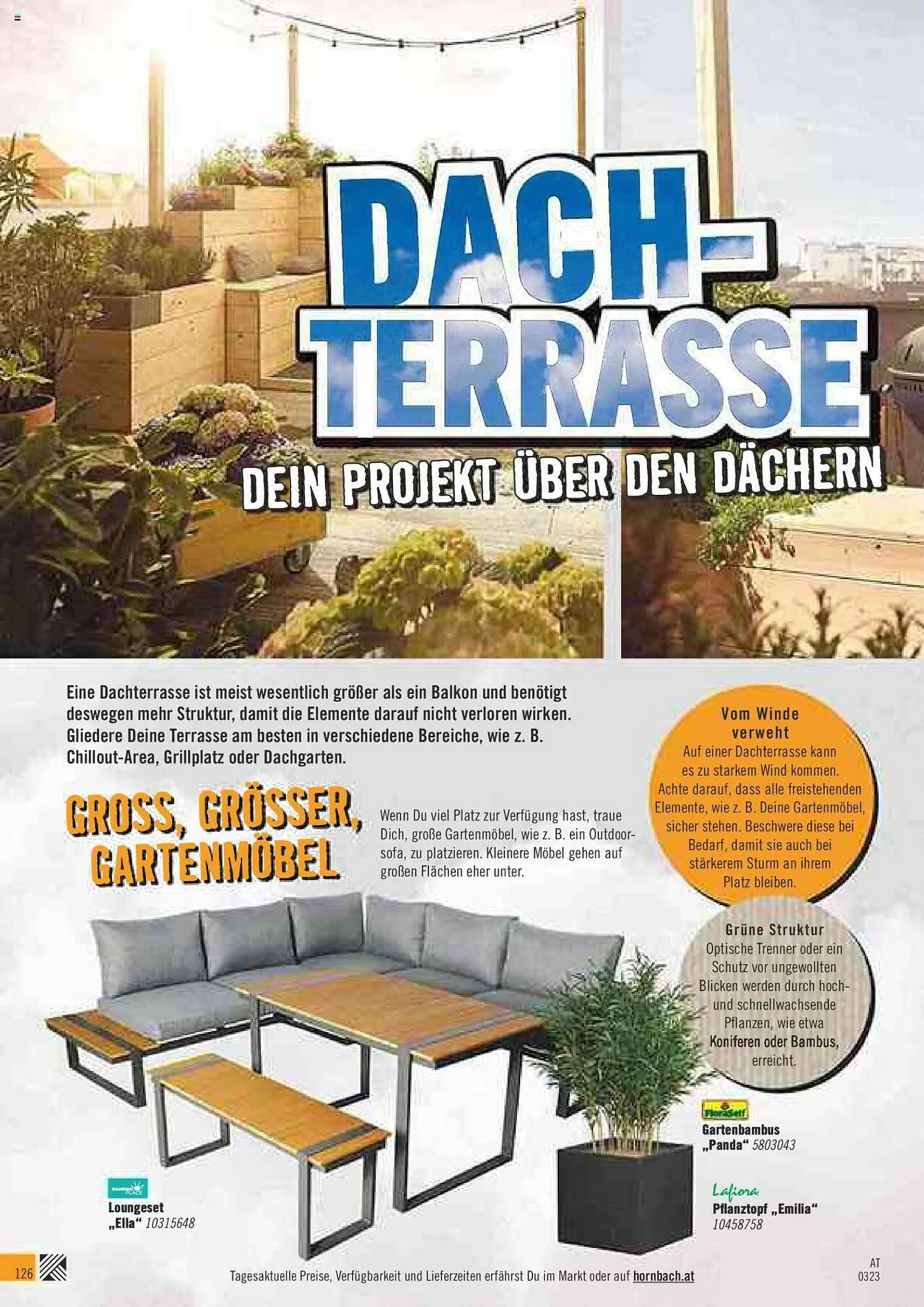 Hornbach Flugblatt von 16. März bis 29. September 2023 - Flugblätt seite  126