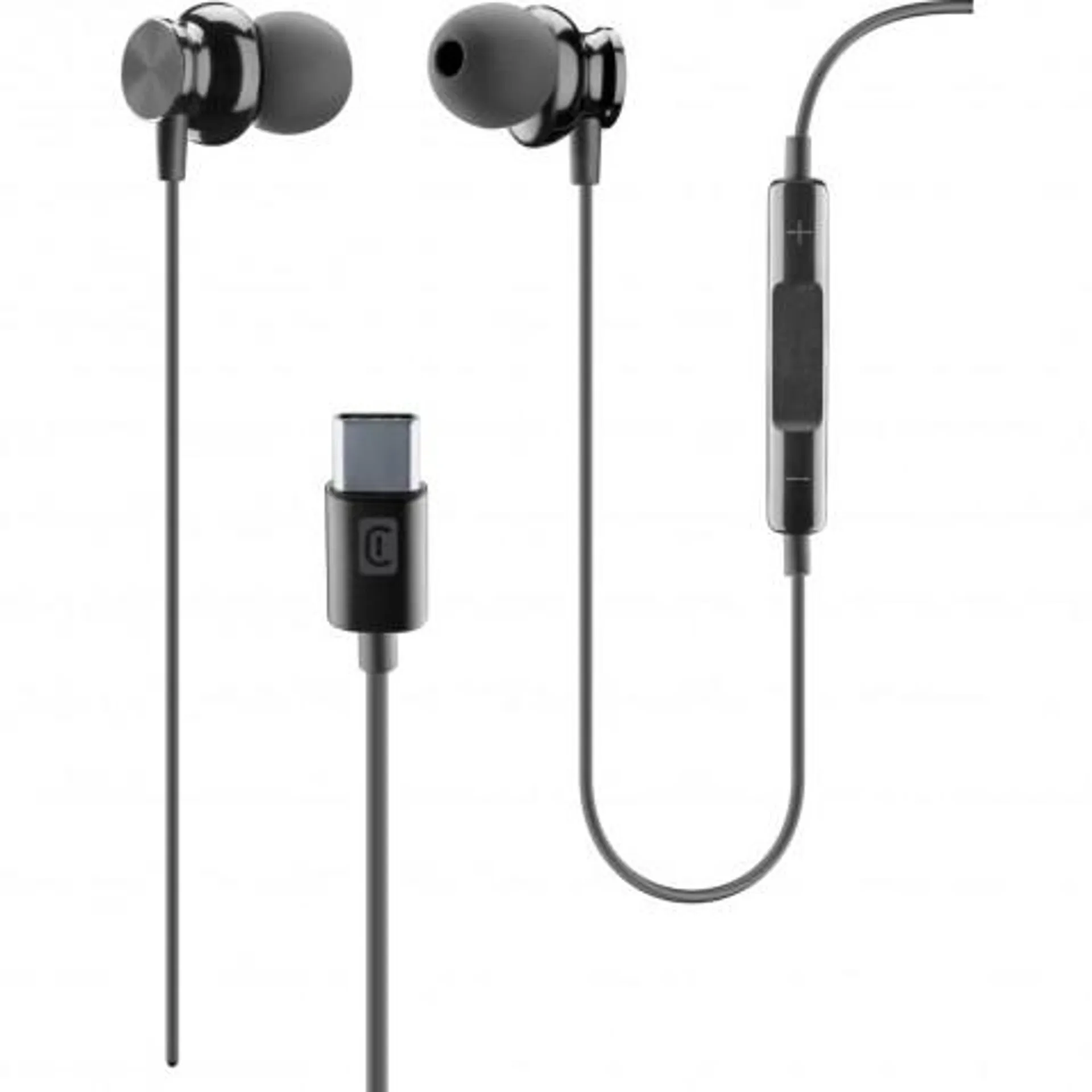 Cellularline In-Ear Headset USB-C, black für USB Type-C