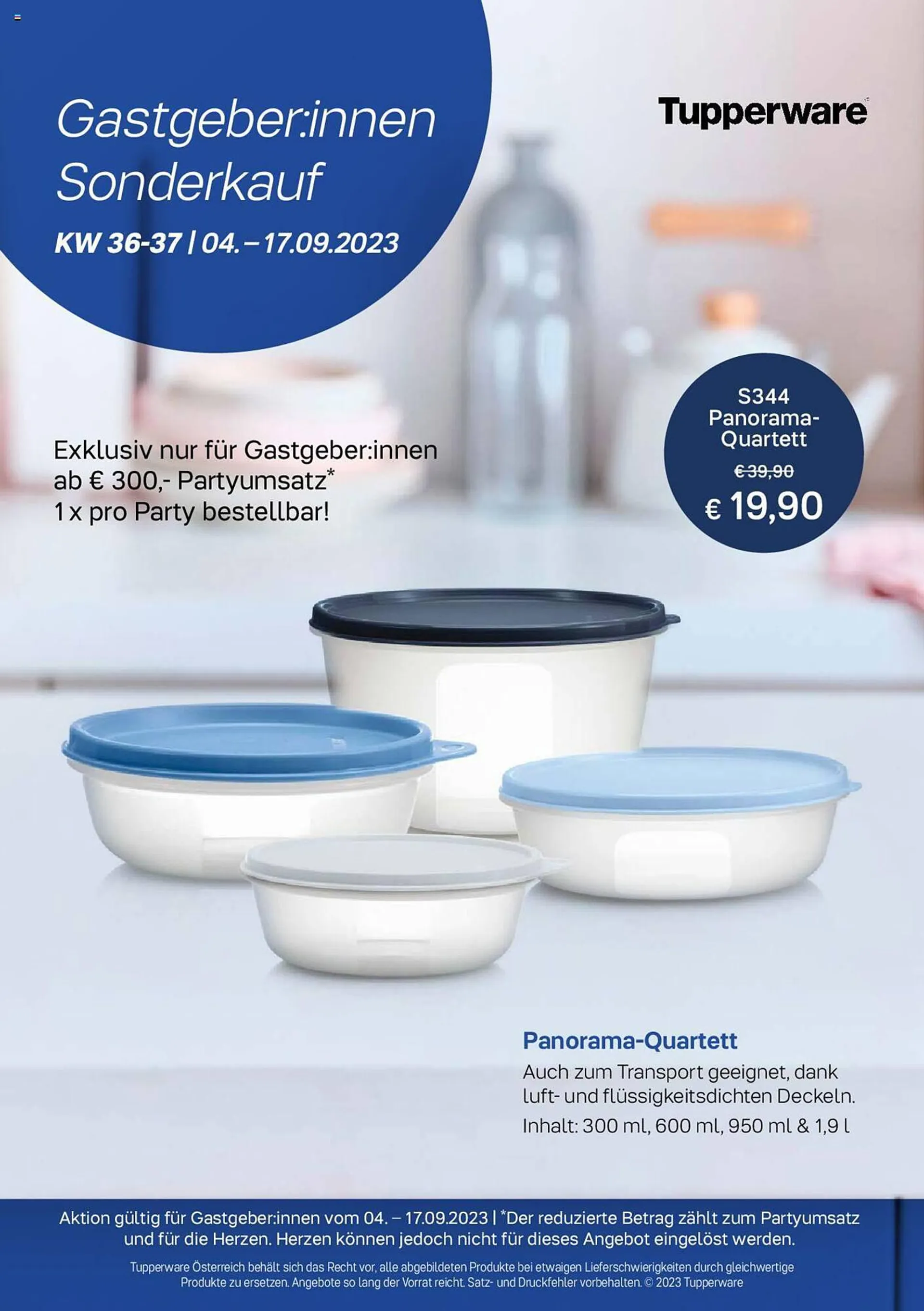 Tupperware Flugblatt von 11. September bis 24. September 2023 - Flugblätt seite  3