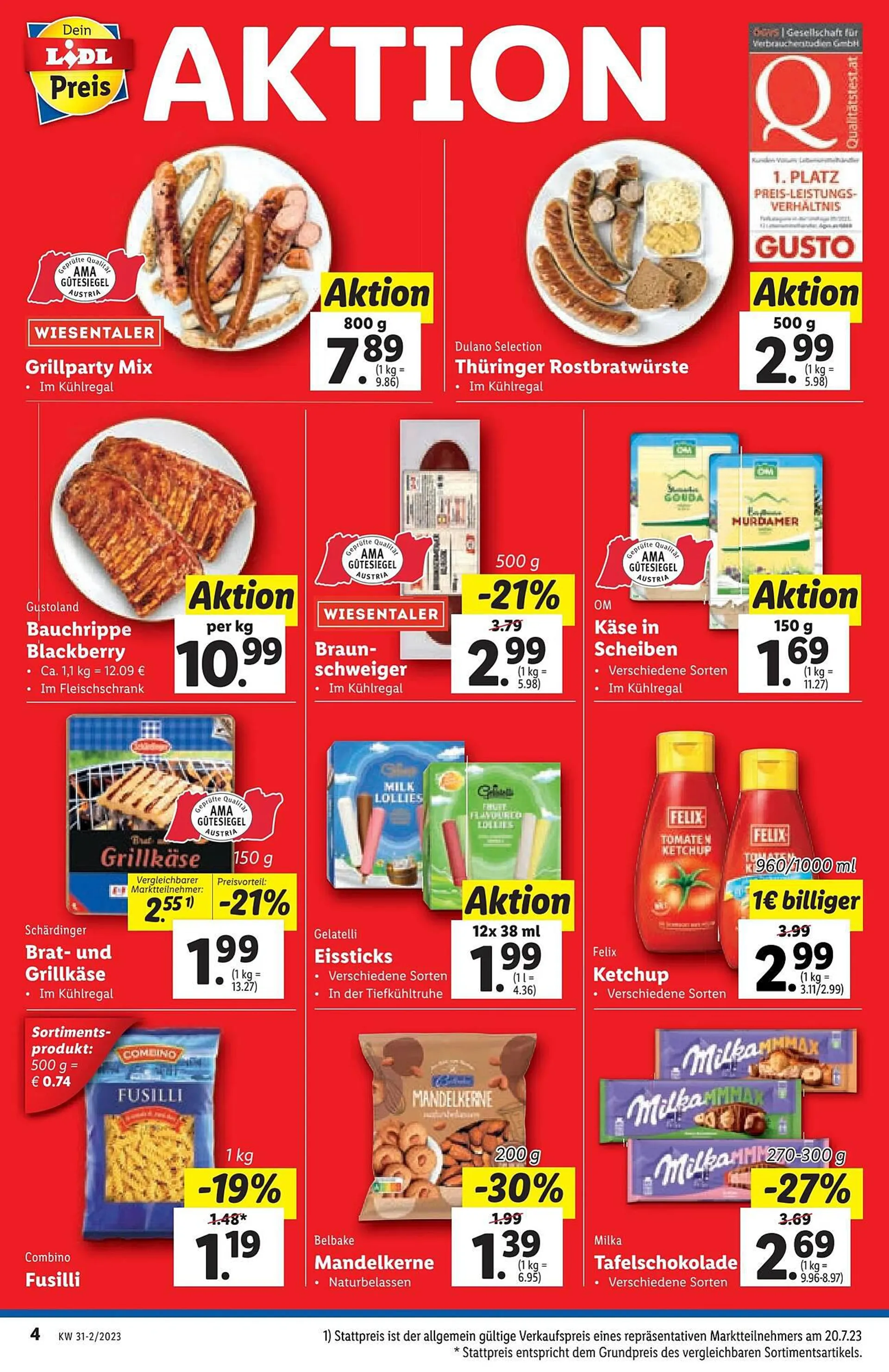 Lidl Flugblatt von 2. August bis 9. August 2023 - Flugblätt seite  4